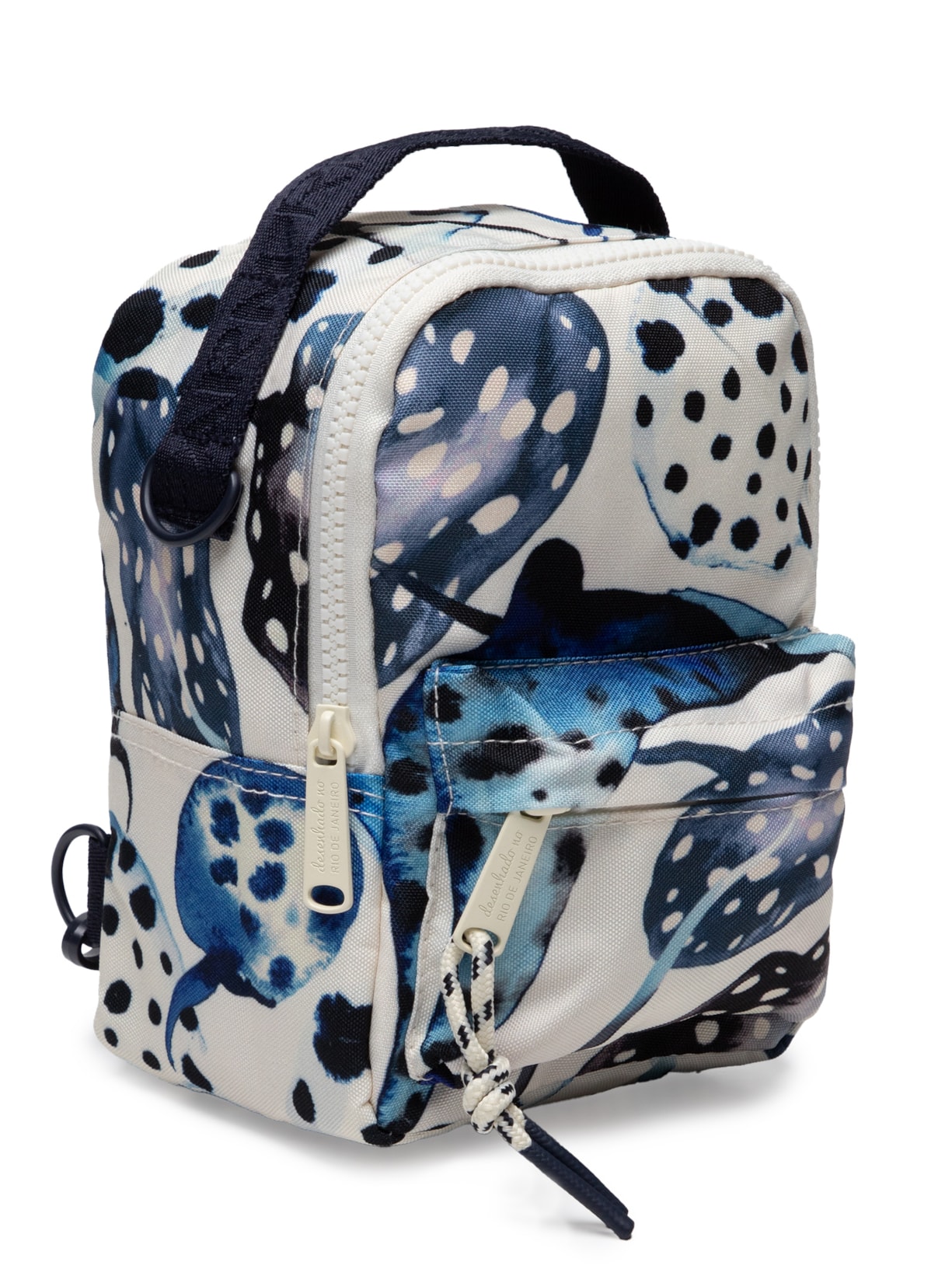 Mochila Feminina Borogodó Arraia Poá Azul Farm Etc