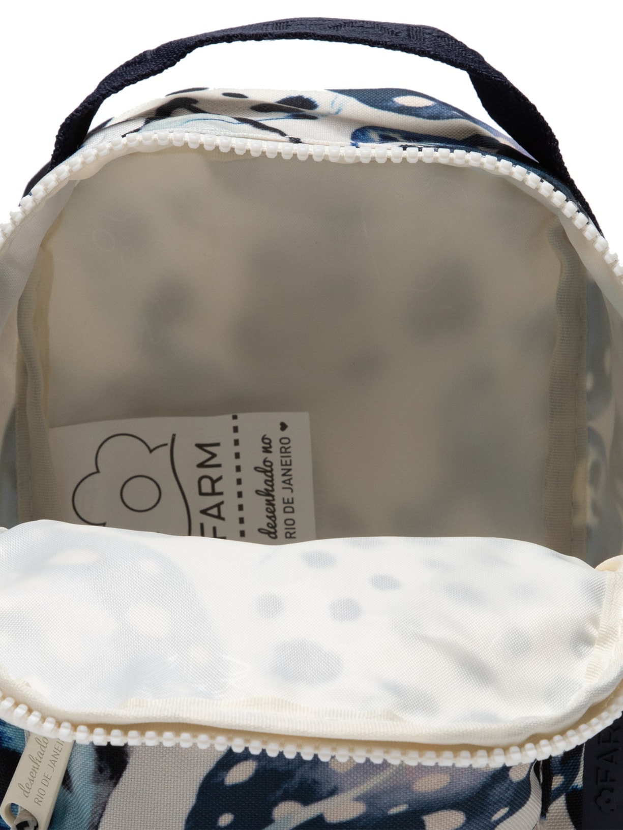 Mochila Feminina Borogodó Arraia Poá Azul Farm Etc