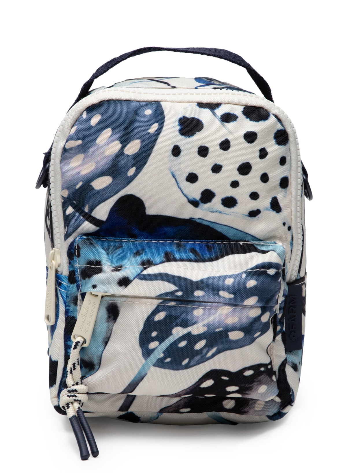 Mochila Feminina Borogodó Arraia Poá Azul Farm Etc