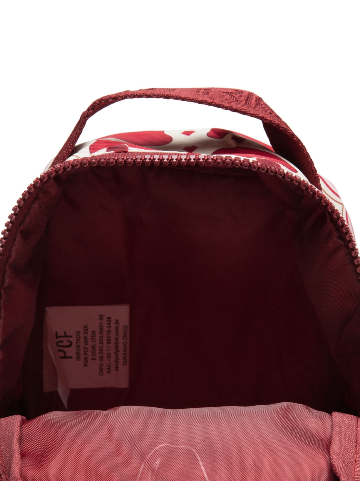 Mochila Feminina Borogodo Caju Coração Vermelho Farm Etc