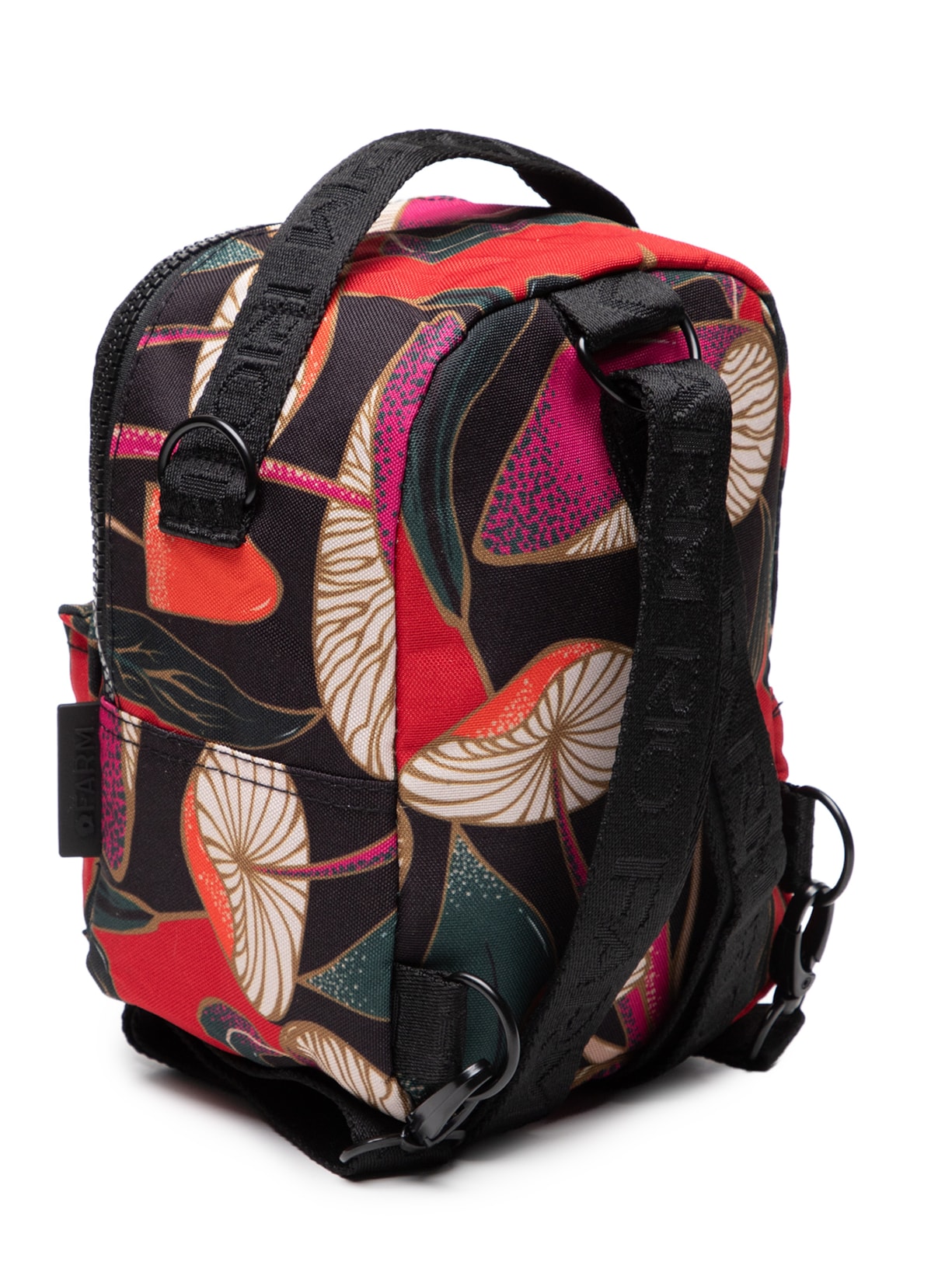 Mochila Feminina Borogodó Cogumelo Silvestre Preto Farm Etc