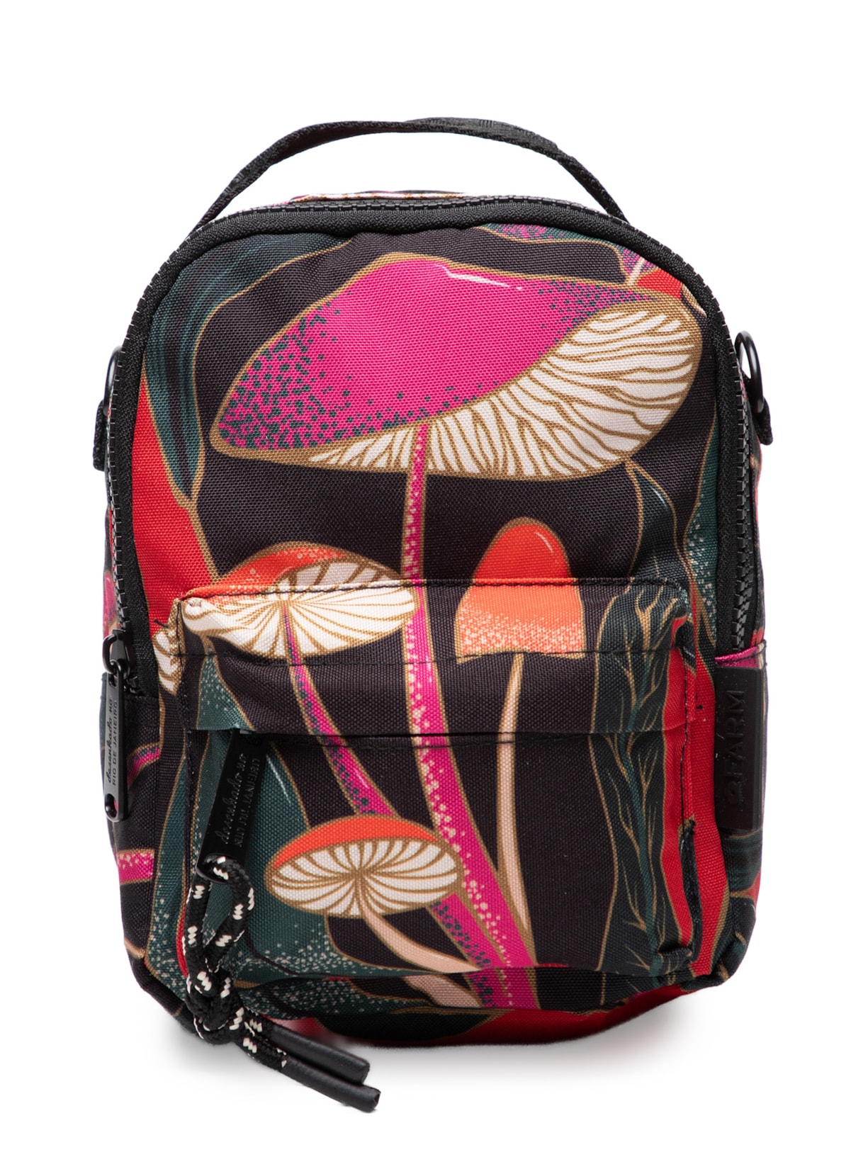 Mochila Feminina Borogodó Cogumelo Silvestre Preto Farm Etc