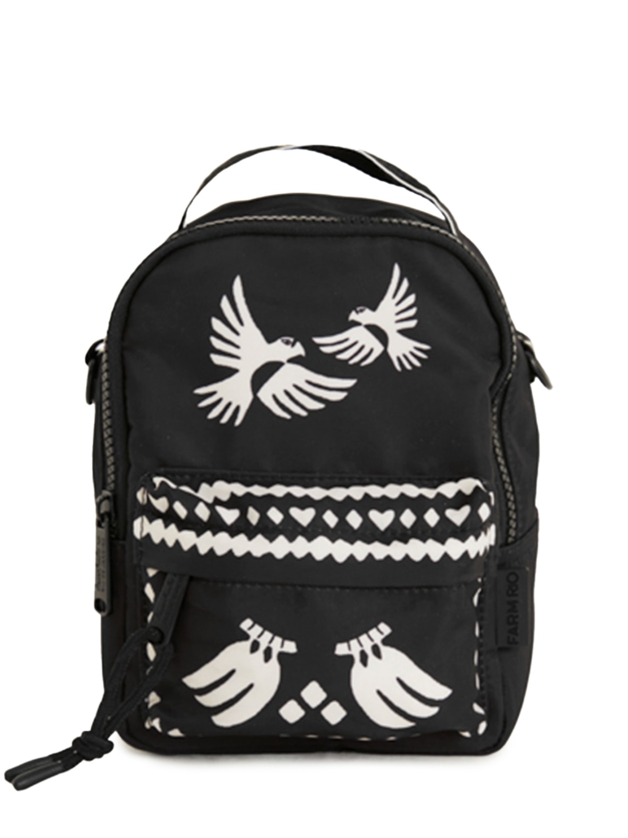 Mochila Feminina Borogodó Lenço Dia E Noite - Preto