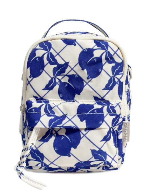 Mochila Feminina Borogodó Limão Gráfico - Azul