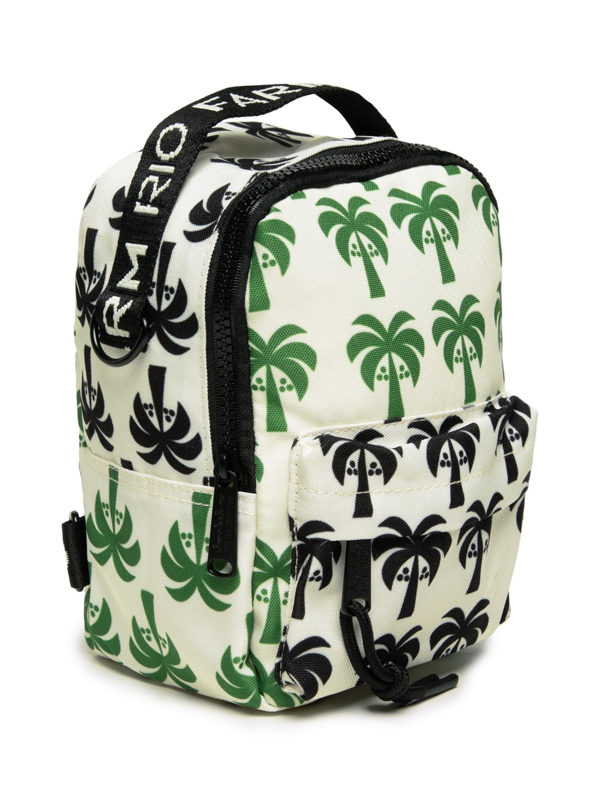 Mochila Feminina Borogodó Mix Coqueiro Gráficos Preto Farm Etc