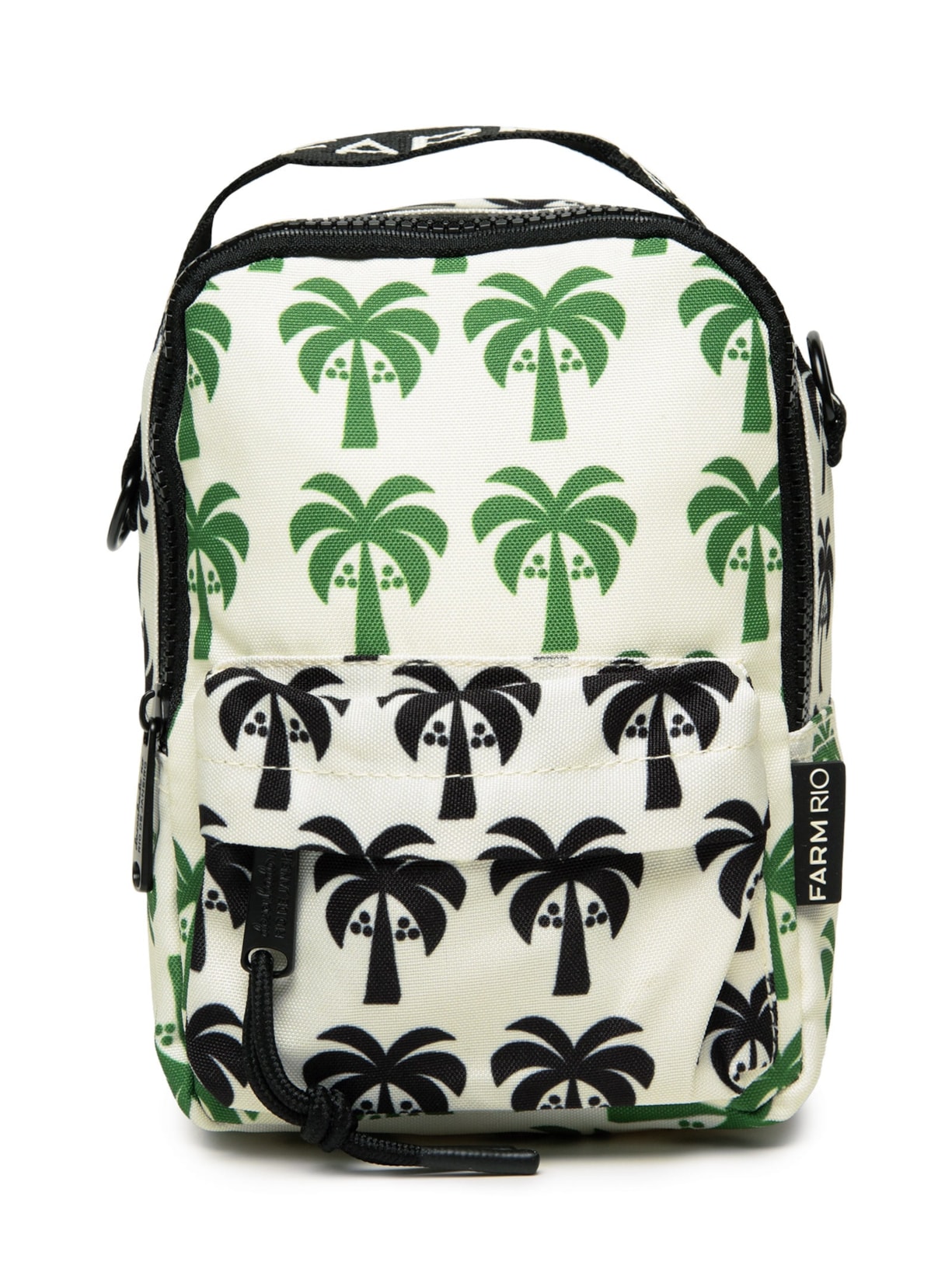 Mochila Feminina Borogodó Mix Coqueiro Gráficos Preto Farm Etc