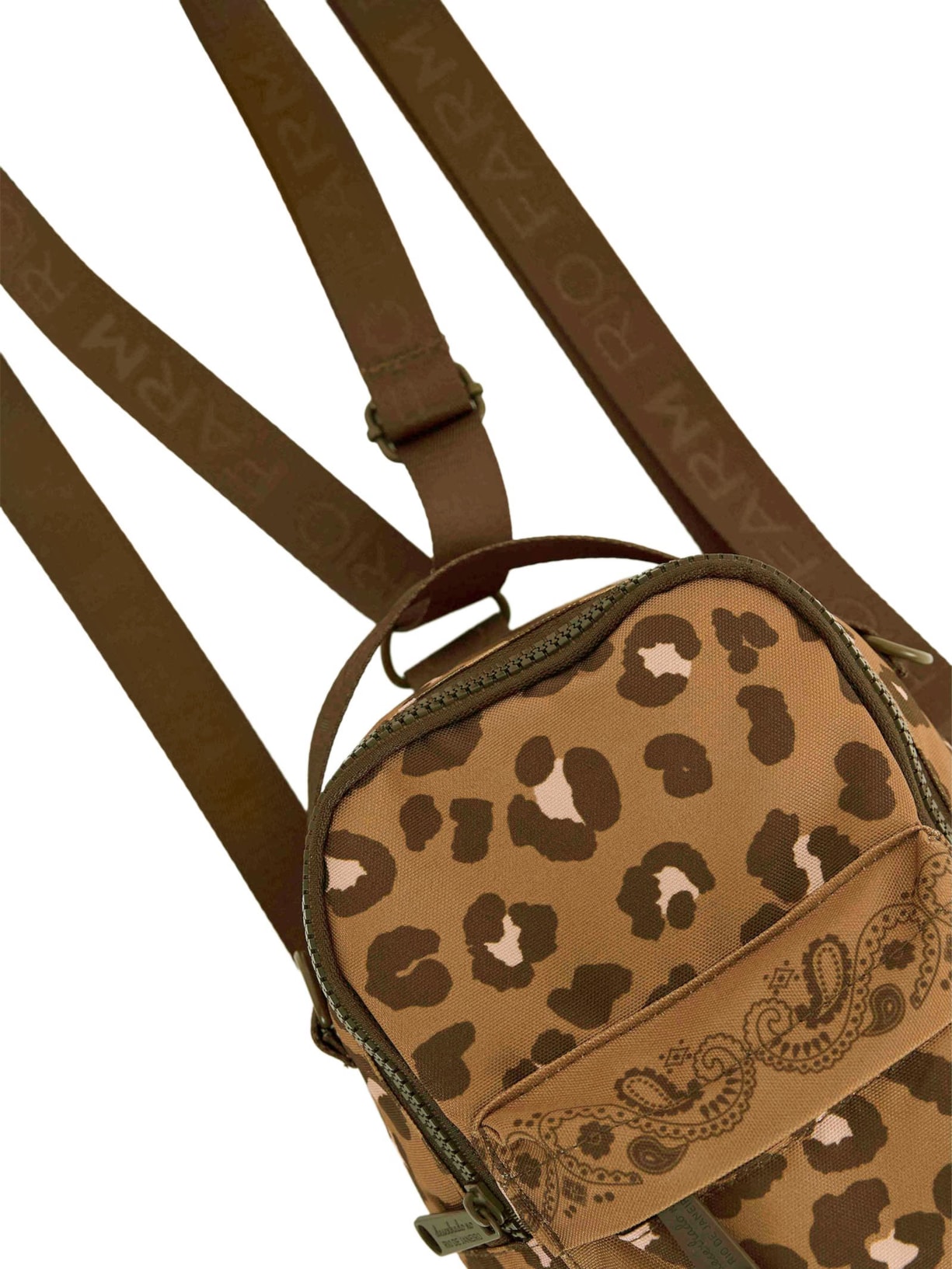 Mochila Feminina Borogodó Onça Bandana Caramelo Animal Print Farm Etc