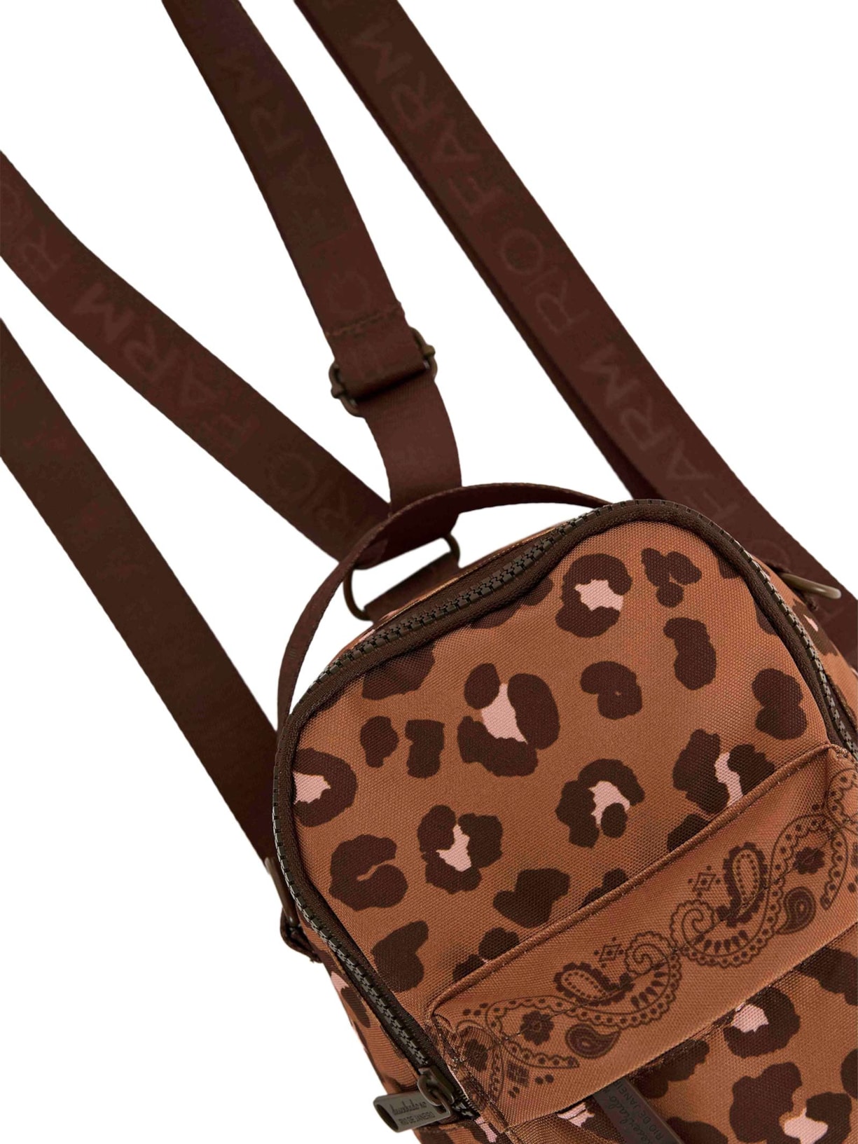 Mochila Feminina Borogodó Onça Bandana Caramelo Animal Print Farm Etc