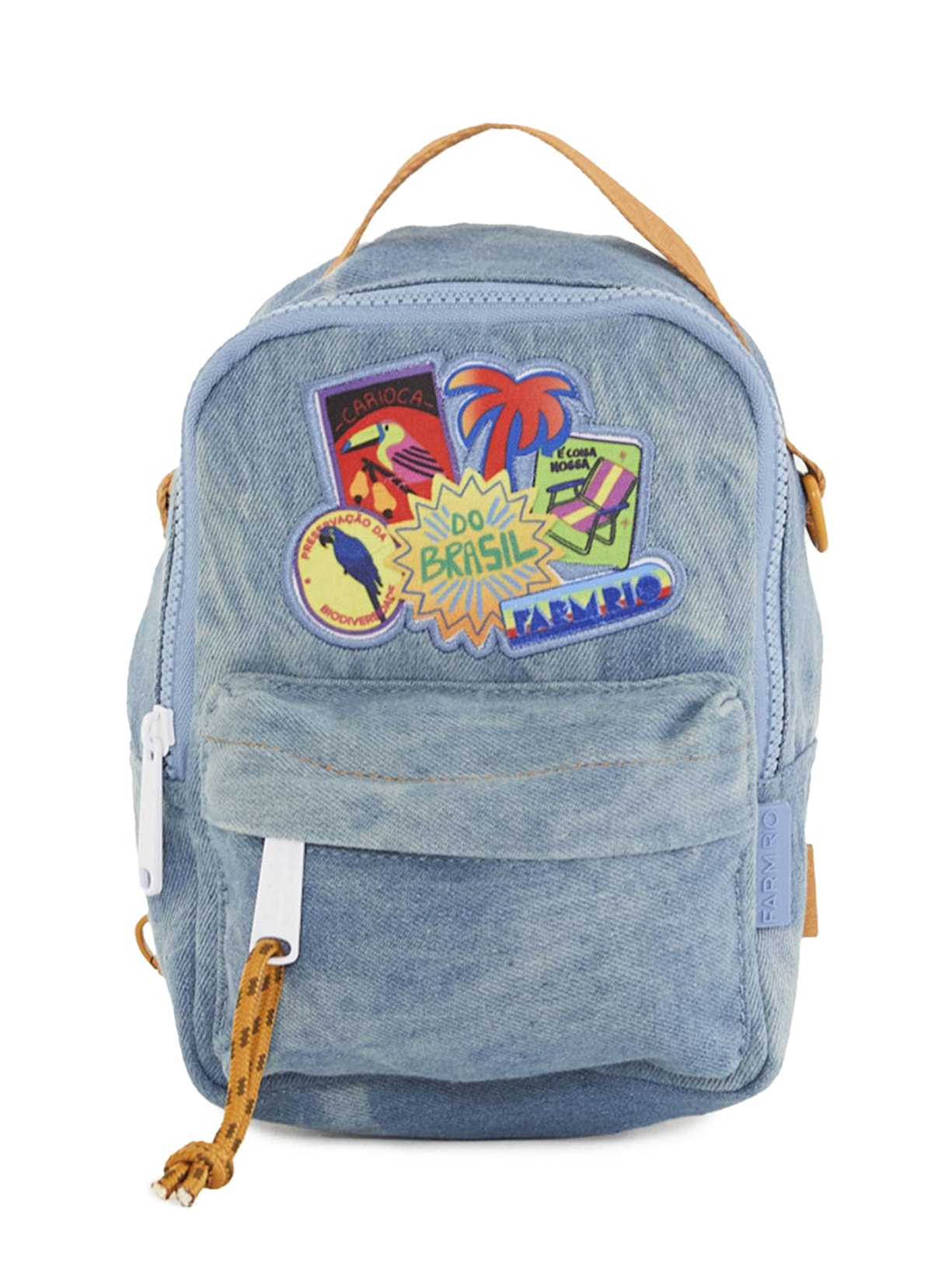 Mochila Feminina Borogodó Patch Rio - Azul