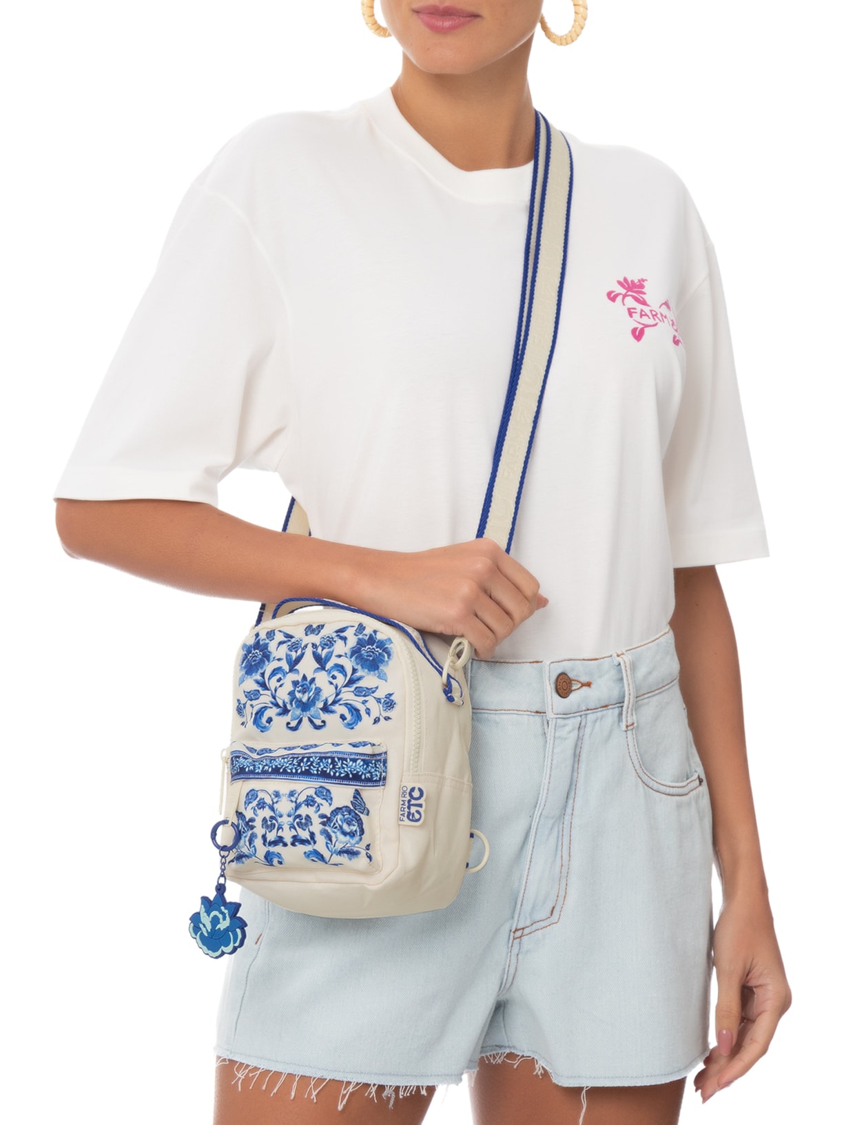 Mochila Feminina Borogodó Porcelanão – Branco Farm Etc