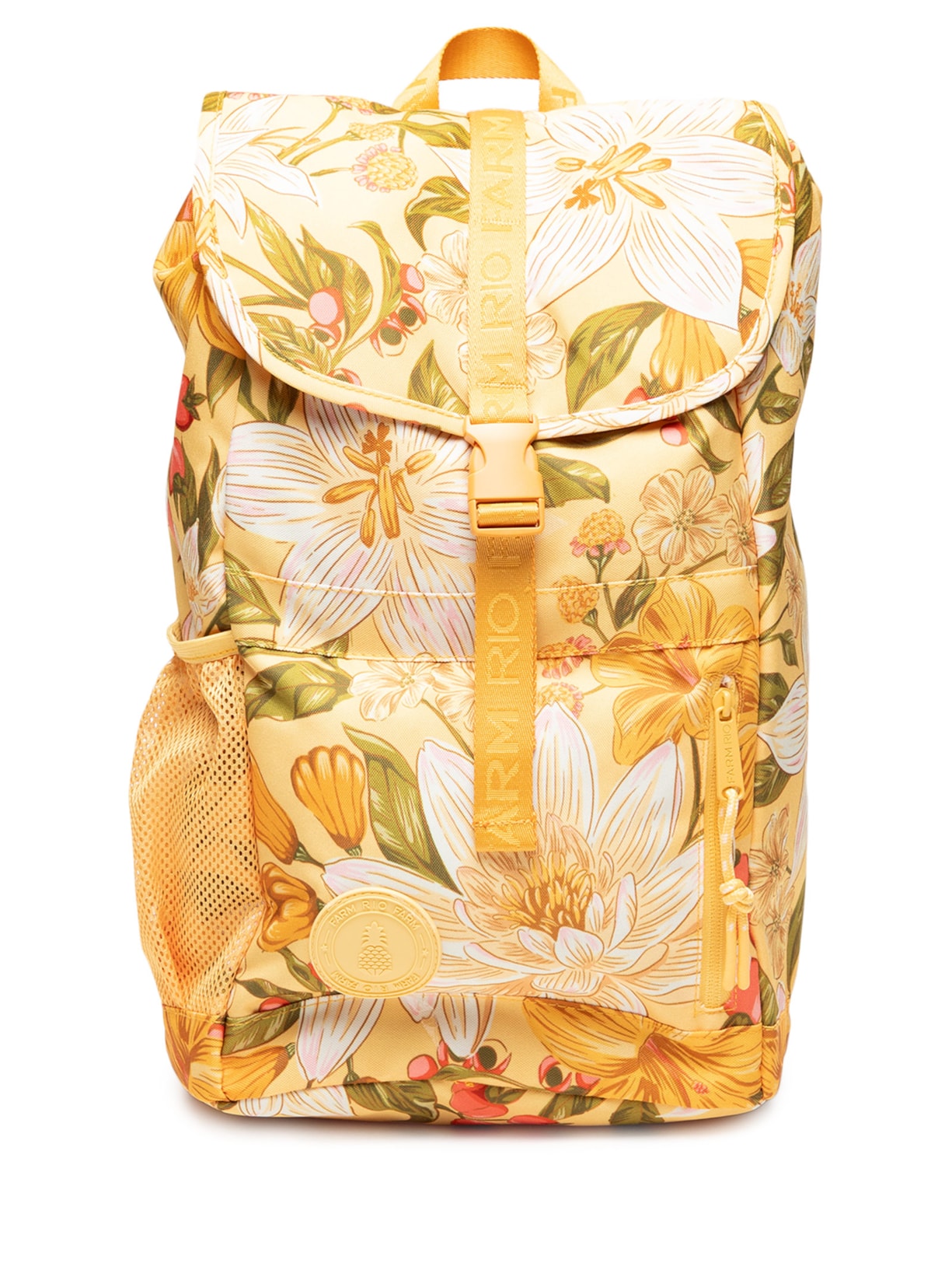 Mochila Feminina Coisa Nossa Floral Ararajuba - Amarelo