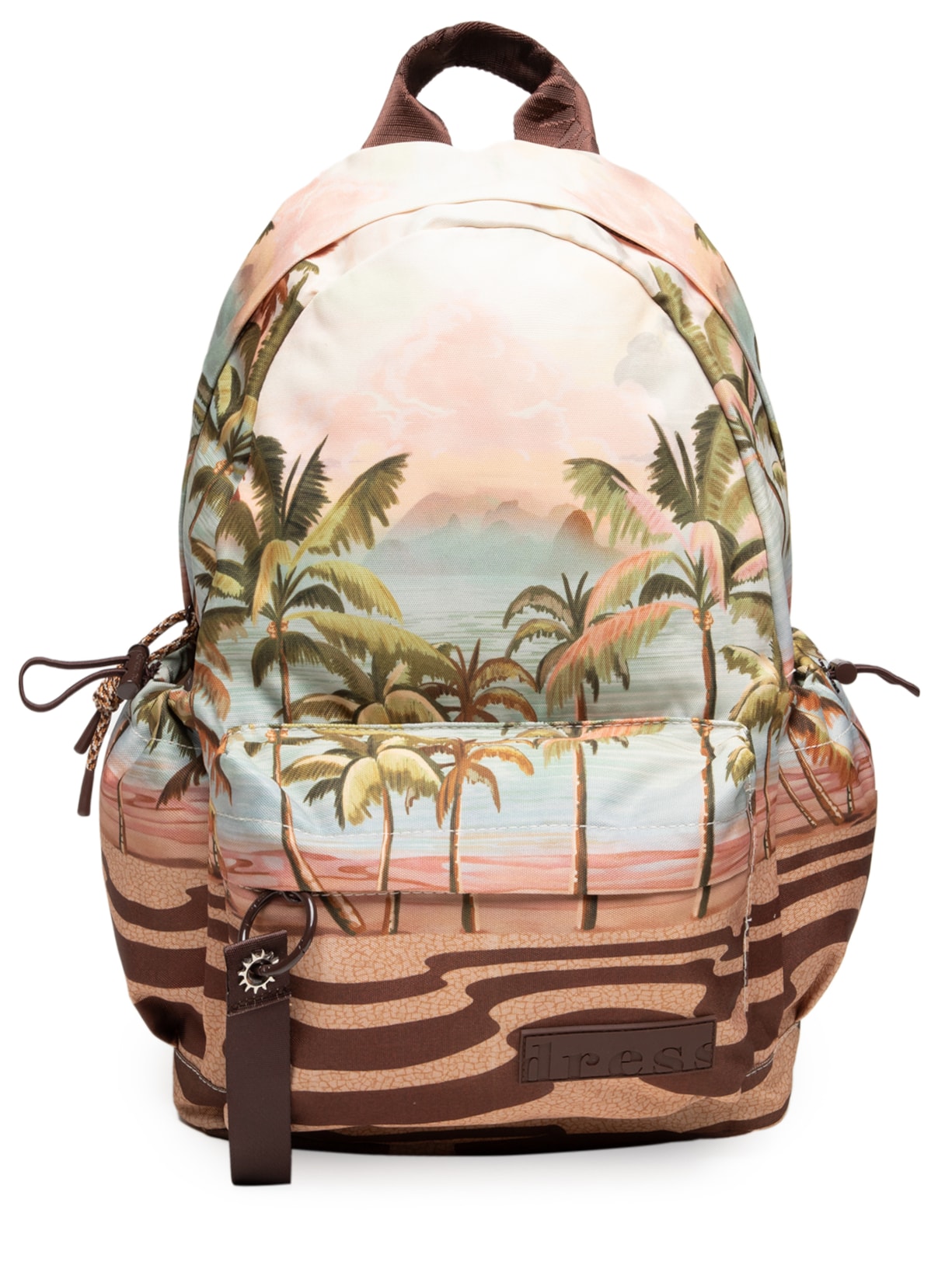 Mochila Feminina Estampa Fim de Tarde - Marrom