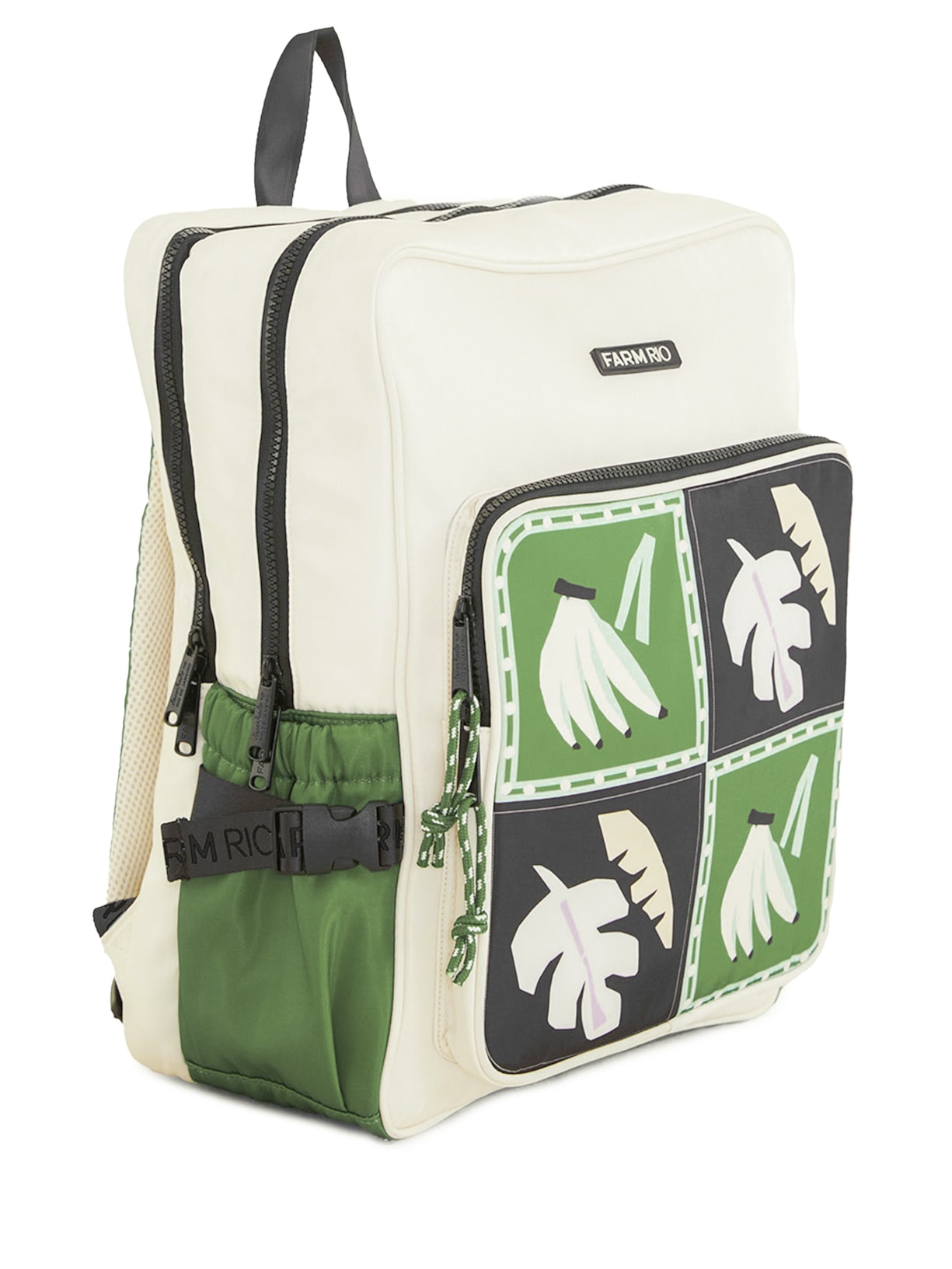 Mochila Feminina Ginga Lenço Brasil Branco Farm Etc