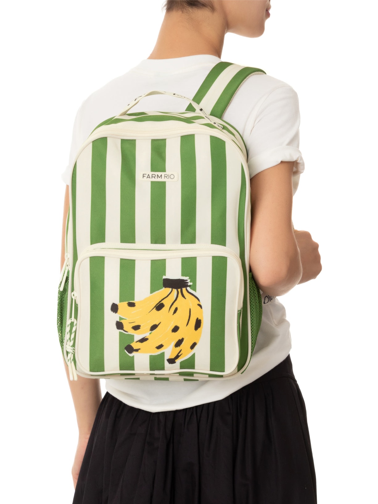 Mochila Feminina Me Leva Banana Tropical Verde Farm Etc