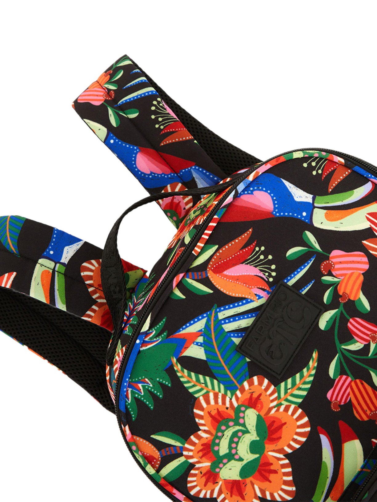 Mochila Feminina Me Leva Jardim De Passáros Preto Farm Etc