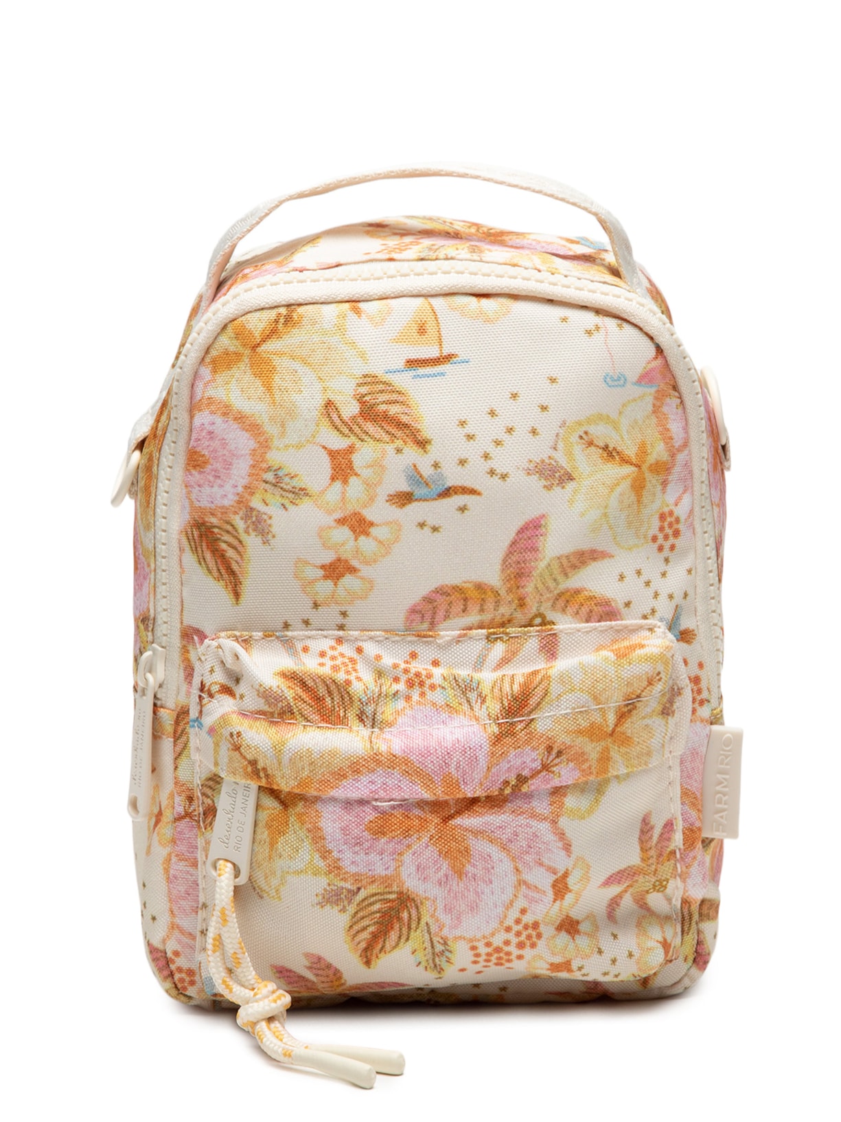 Mochila Feminina Mini Borogodó Ilha De Flor - Amarelo