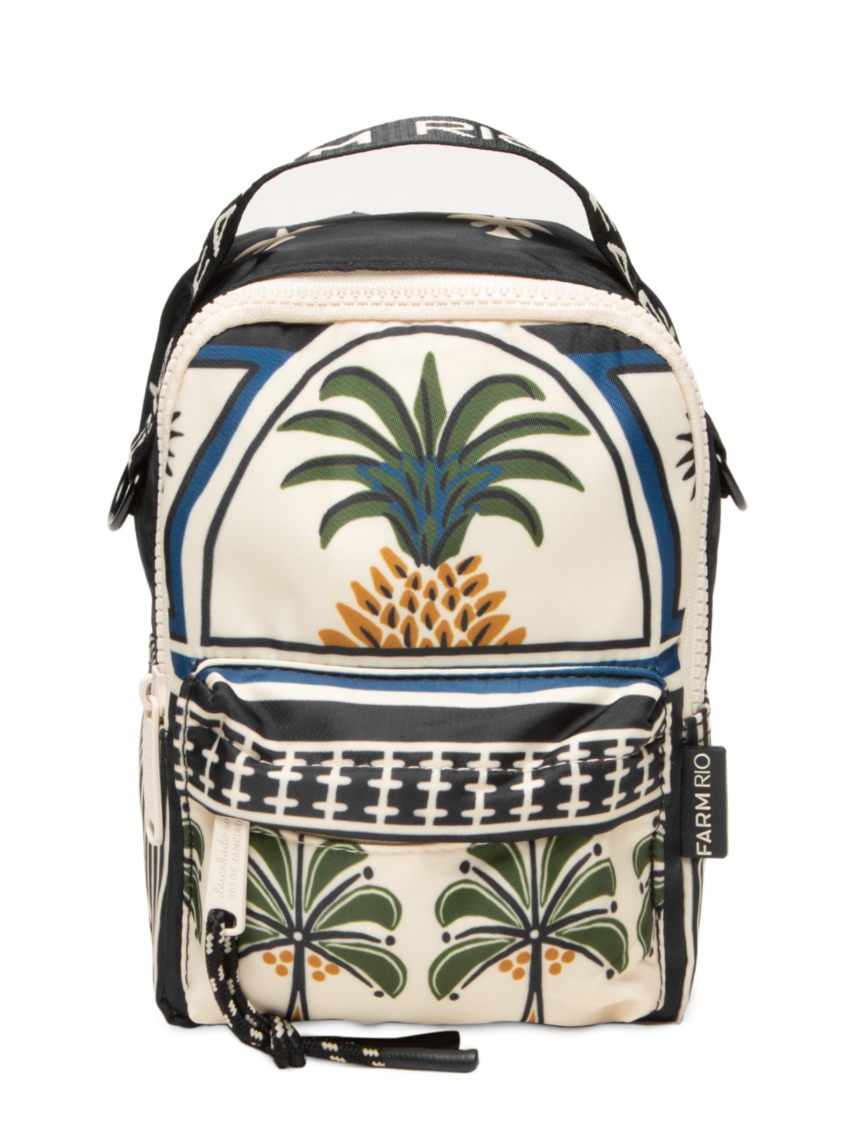 Mochila Feminina Mini Borogodó Jardim Tropical - Branco