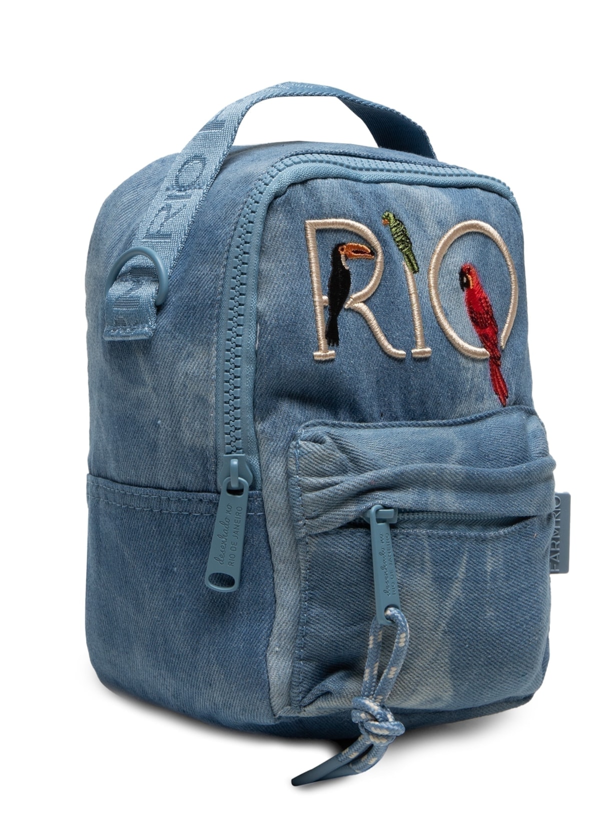 Mochila Feminina Mini Borogodó Rio Jeans Azul Farm Etc