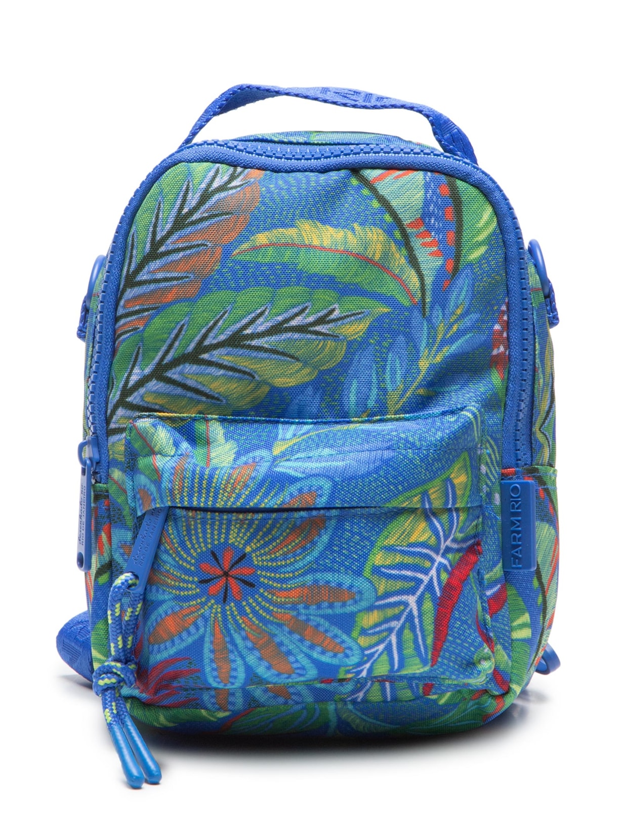 Mochila Feminina Mini Borogodó Tapete de Tucano - Azul