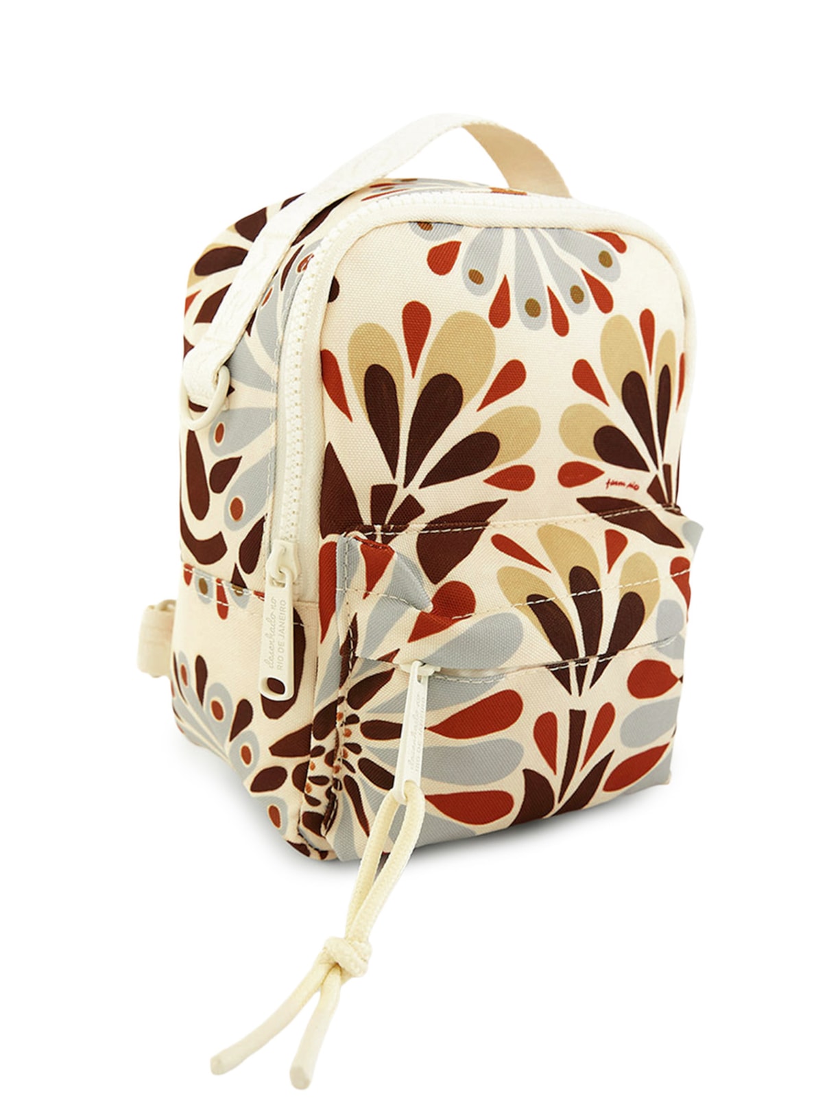 Mochila Feminina Pequena Borogodó Florejo Off White Farm Etc