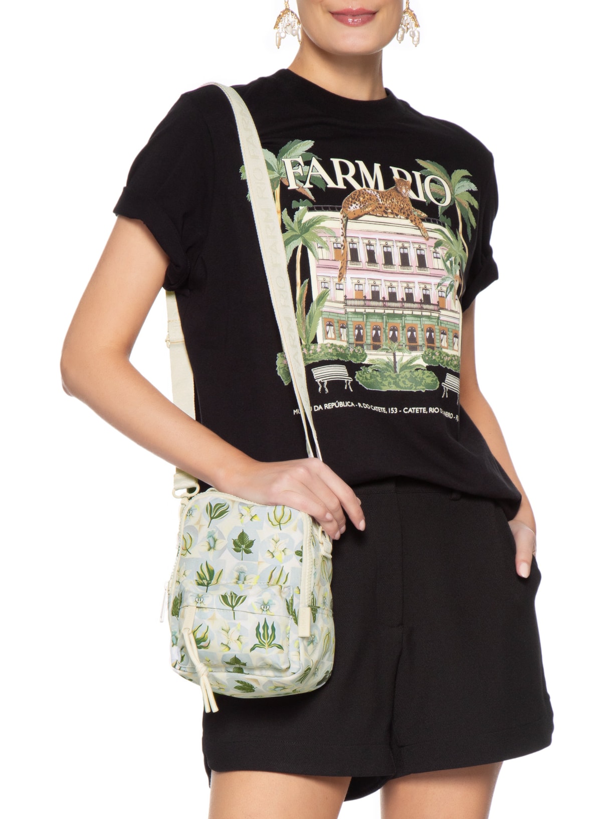 Mochila Feminina Pequena Borogodó Verano Off White Farm Etc