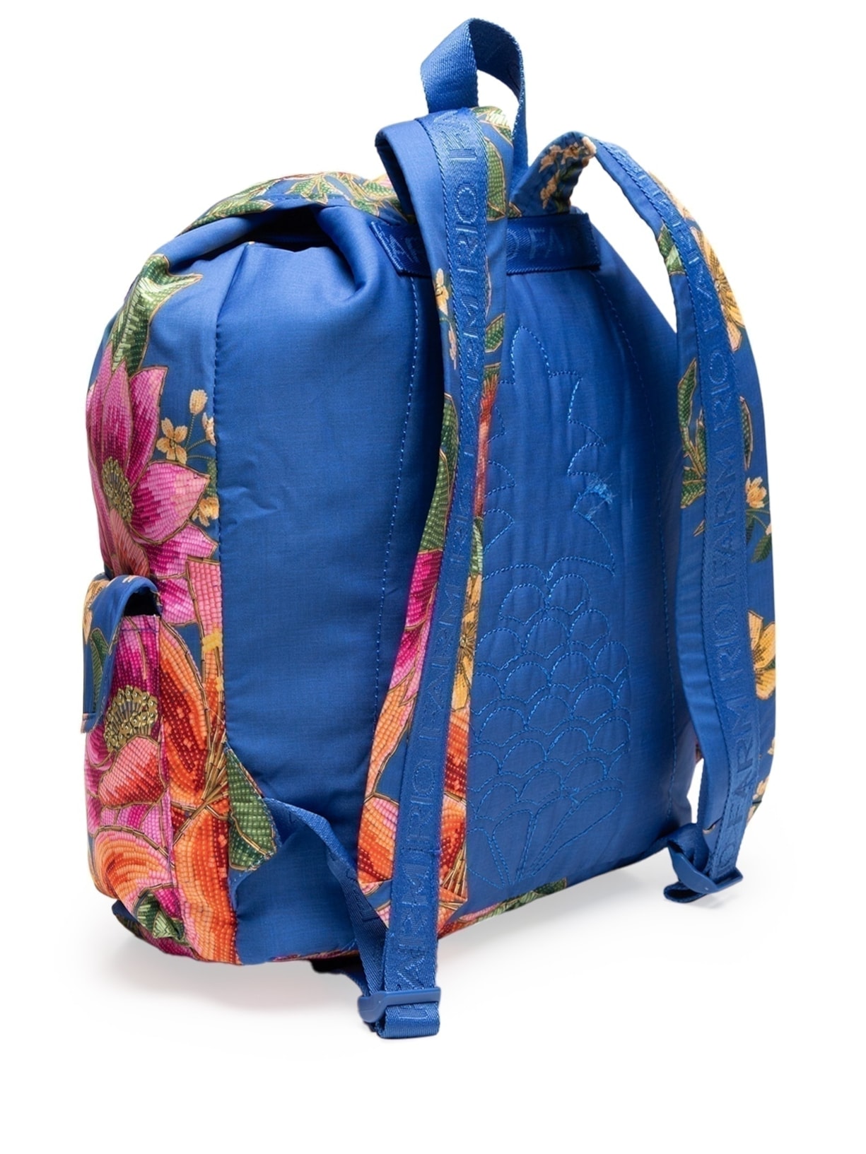 Mochila Feminina Pipoca Fruta De Verão Azul Farm Etc