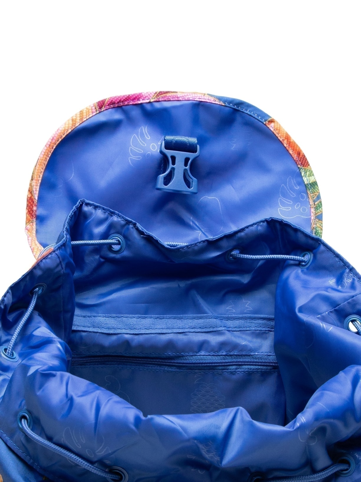 Mochila Feminina Pipoca Fruta De Verão Azul Farm Etc