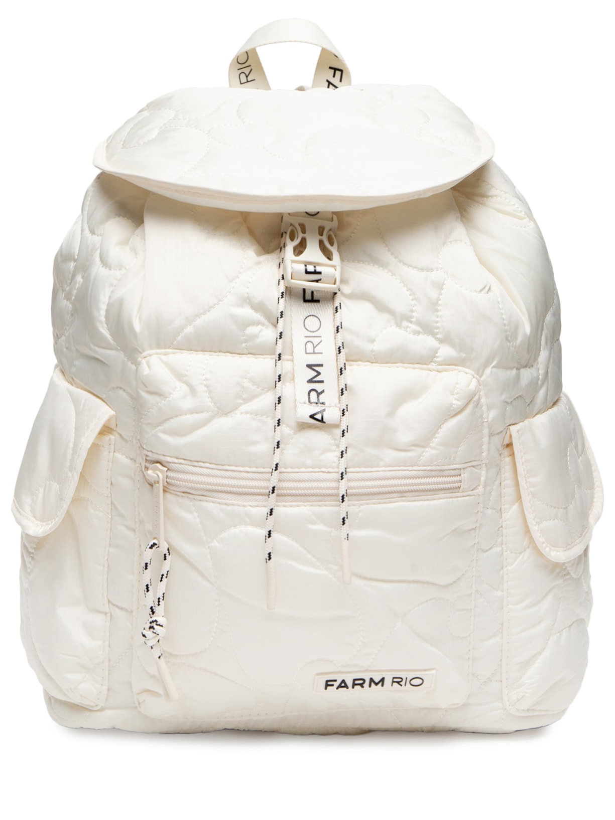 Mochila Feminina Pipoca Puffer Branco Farm Etc