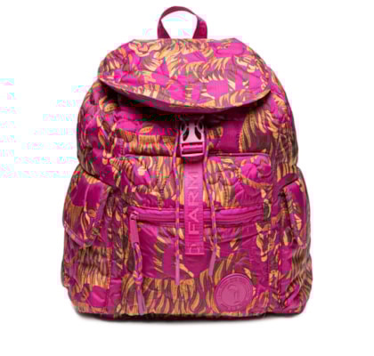 Mochila Feminina Pipoca Puffer Céu De Tigre - Rosa