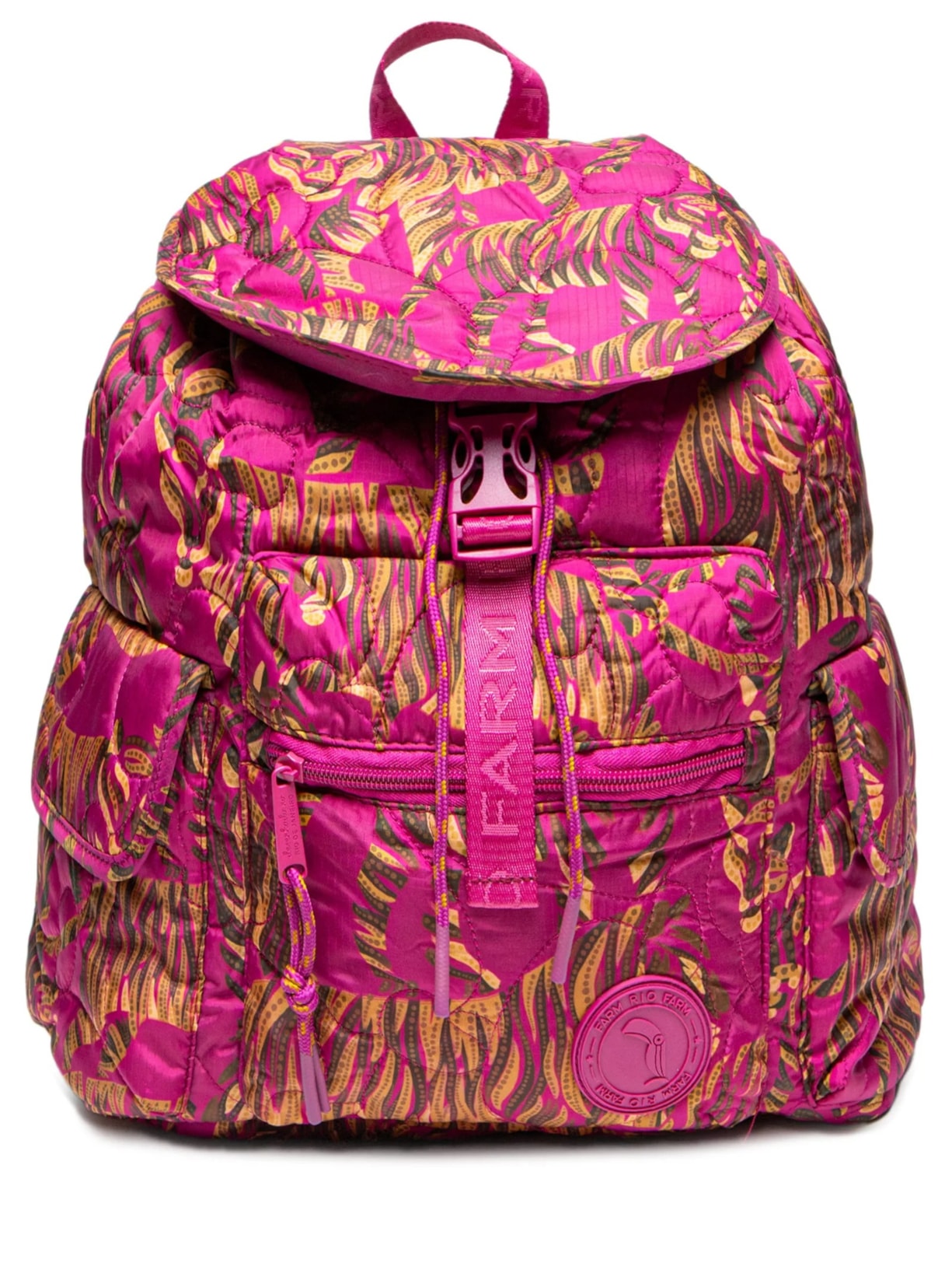Mochila Feminina Pipoca Puffer Céu De Tigre - Rosa