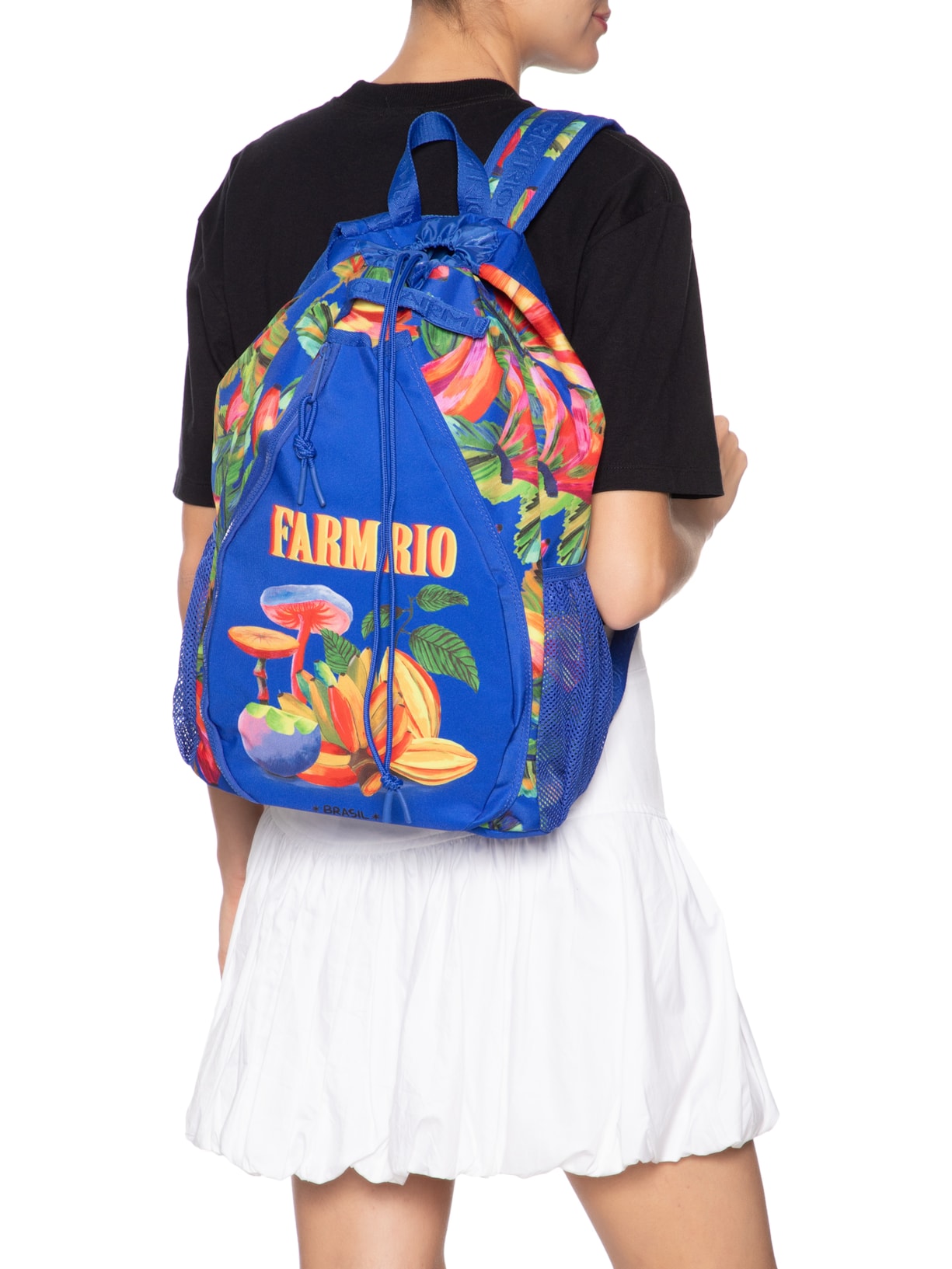 Mochila Feminina Pra Jogo Arco Íris Da Terra Azul Farm Etc