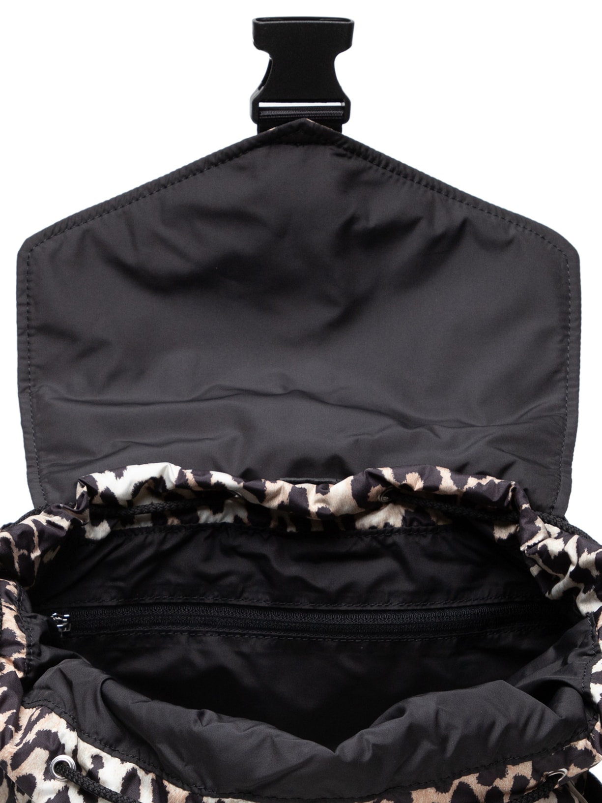 Mochila Feminina Recycled Leopard Tech Animal Print Ganni