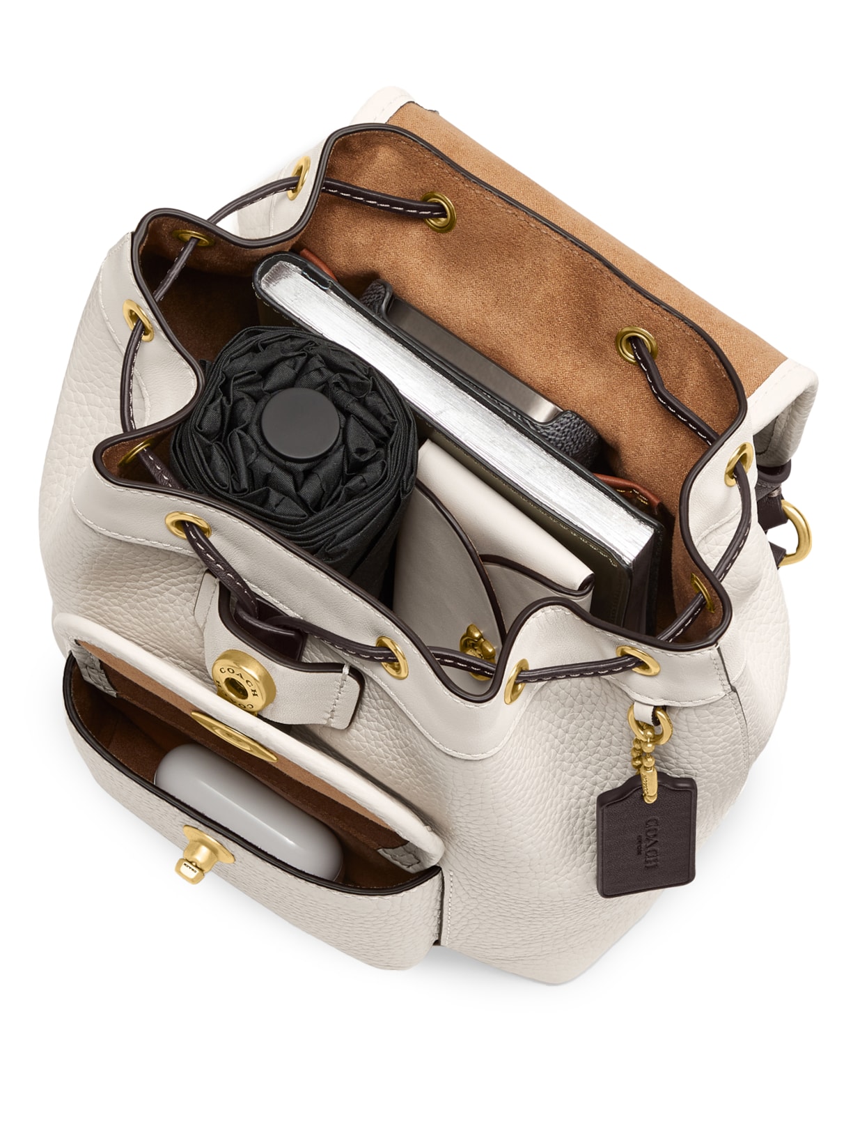 Mochila Feminina Riya 21 Bege Coach