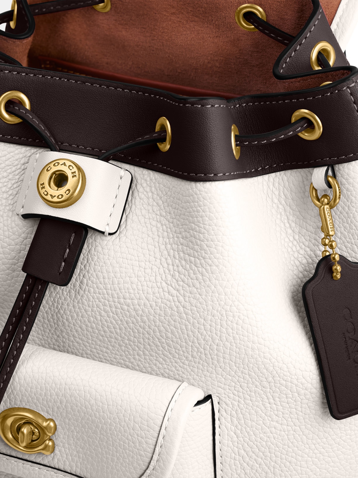 Mochila Feminina Riya 21 Bege Coach