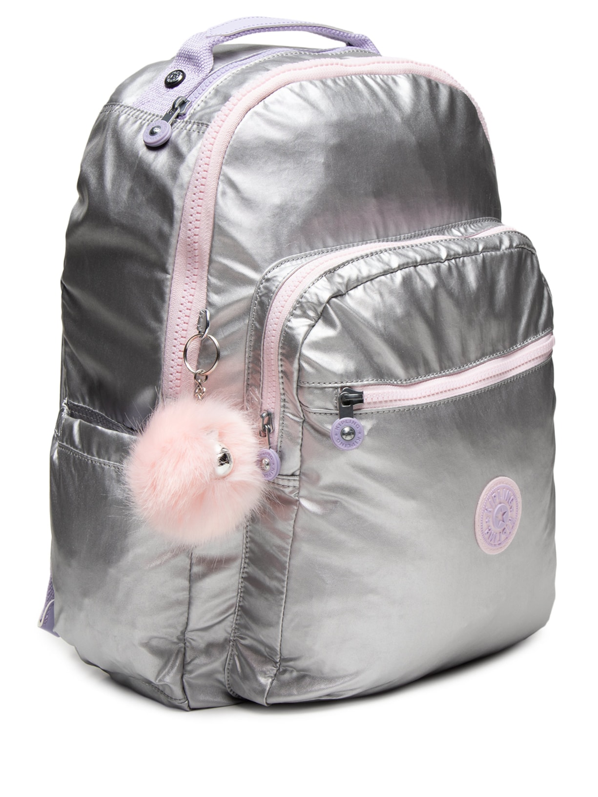 Mochila Feminina Seoul Prateado Kipling