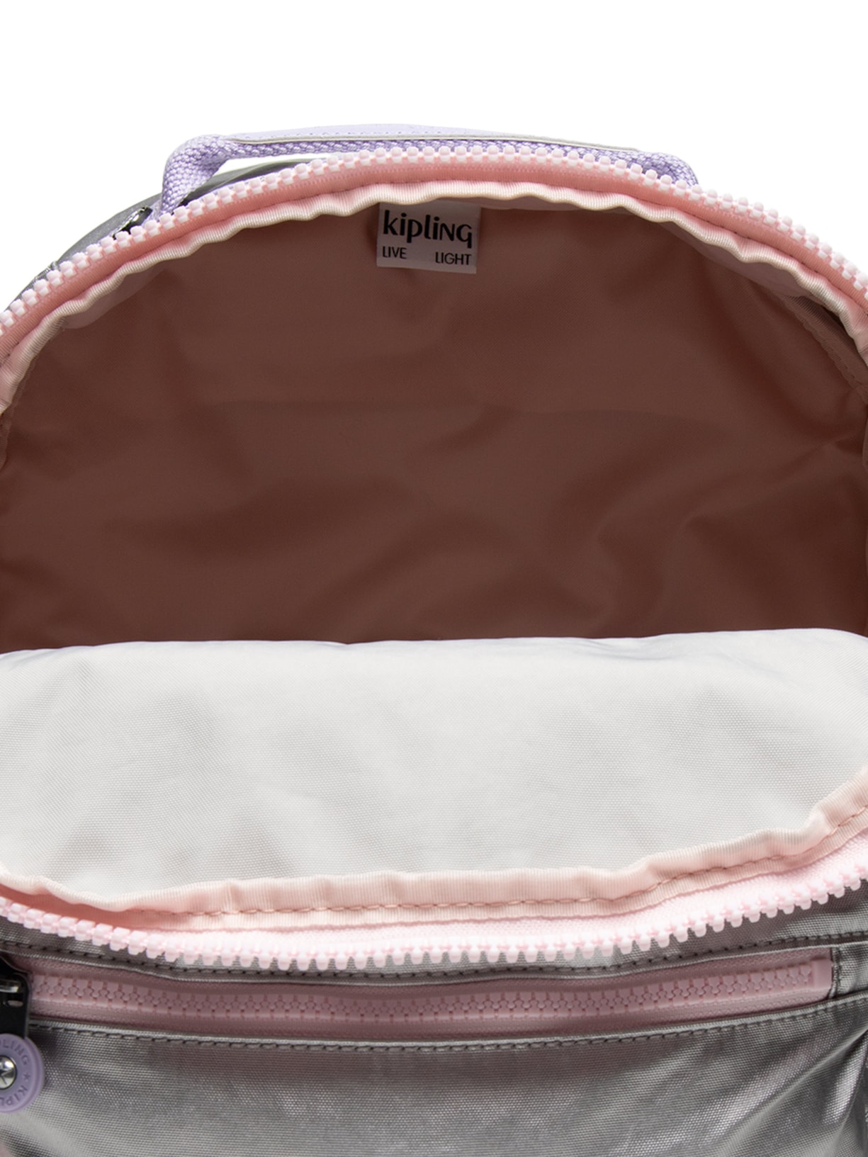 Mochila Feminina Seoul Prateado Kipling