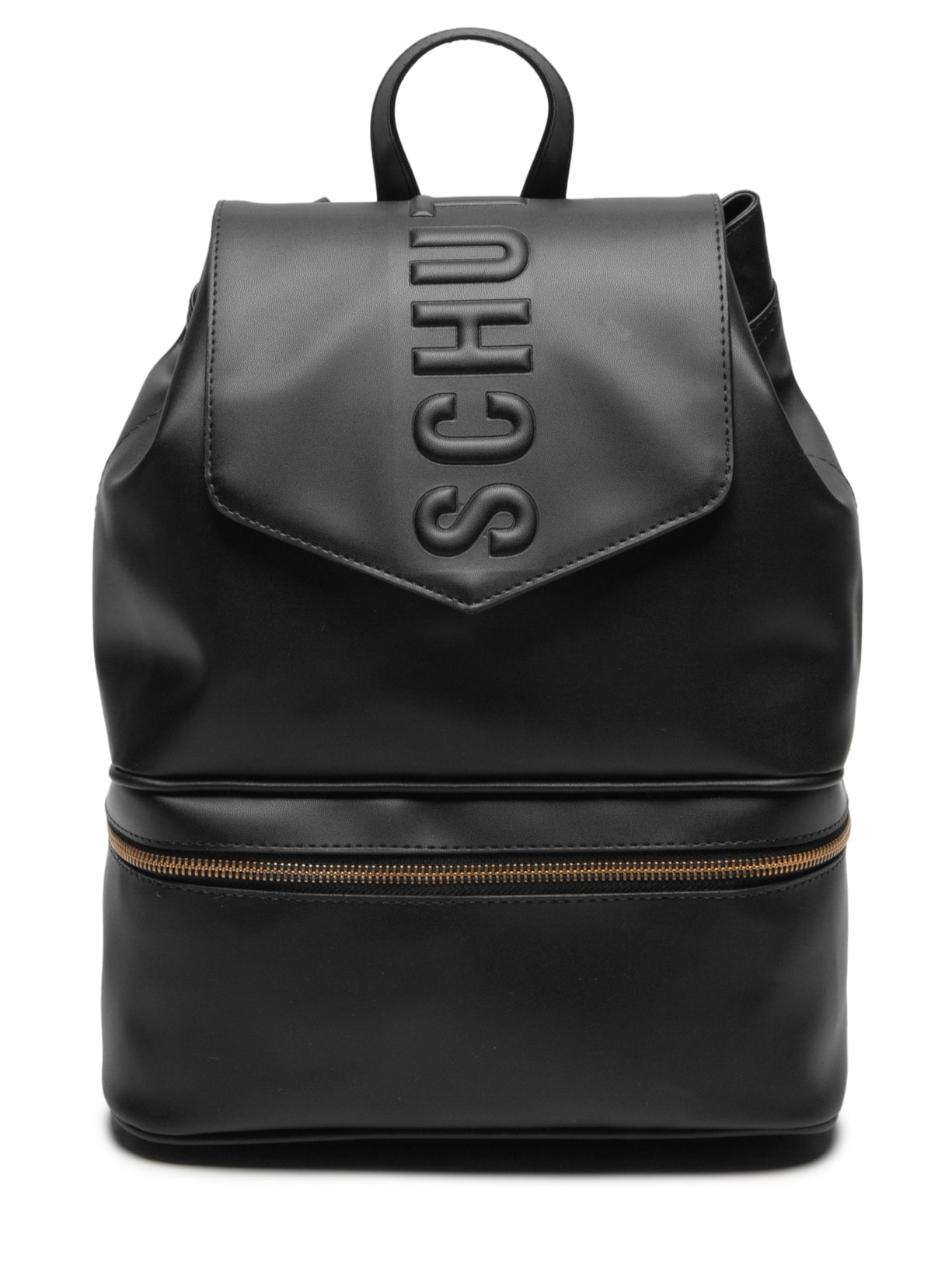 Mochila Feminina Tassy Couro - Preto