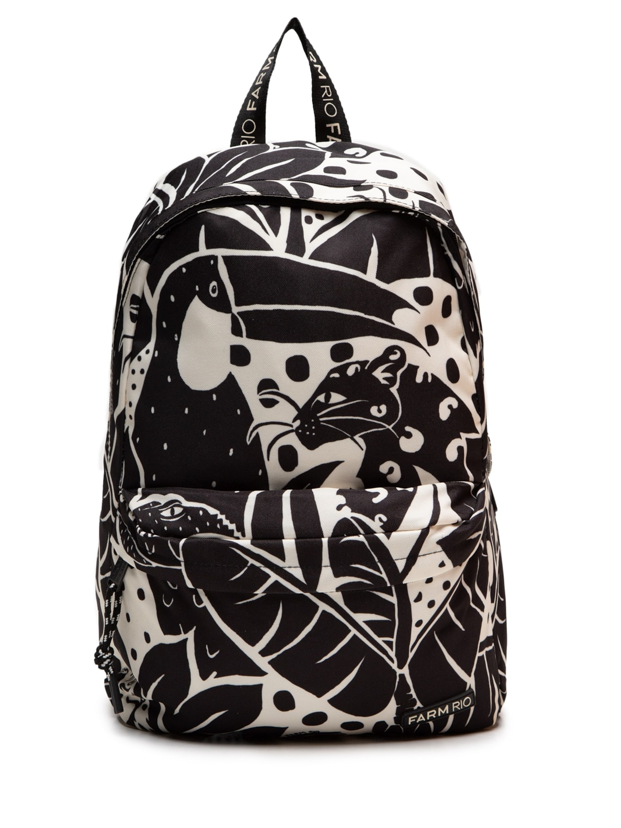 Mochila Feminina Xodó Bichos na Floresta - Preto