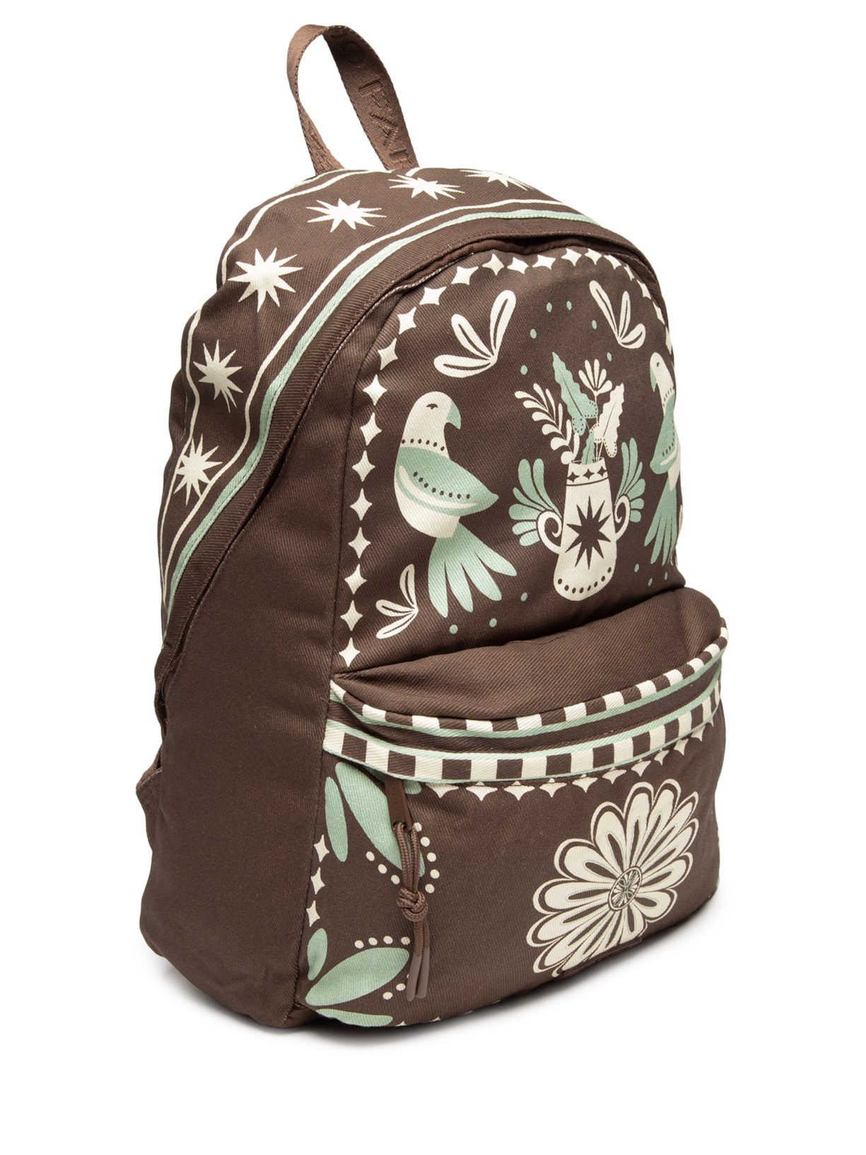Mochila Feminina Xodo Coletânea Tropical Marrom Farm Etc
