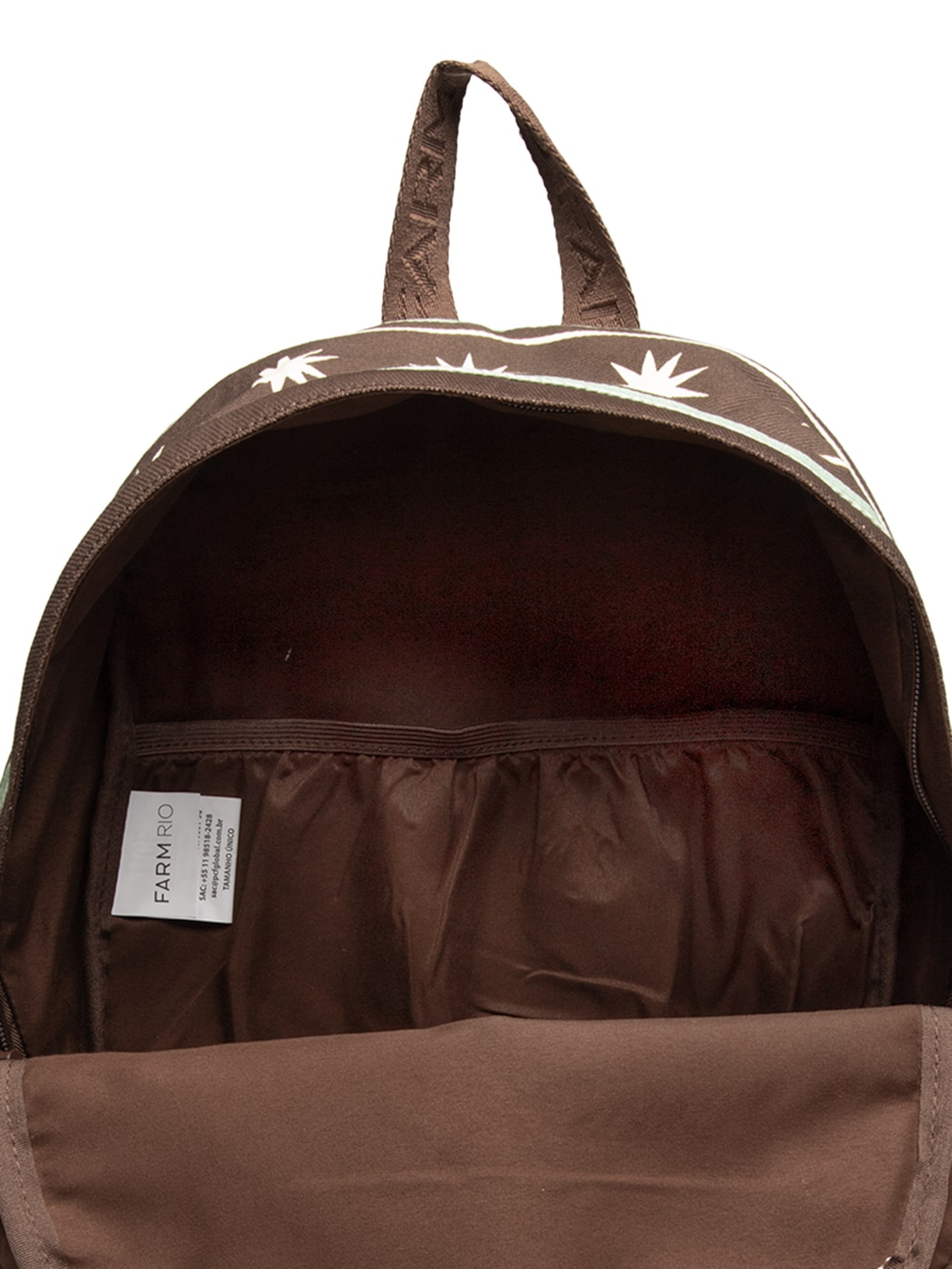 Mochila Feminina Xodo Coletânea Tropical Marrom Farm Etc