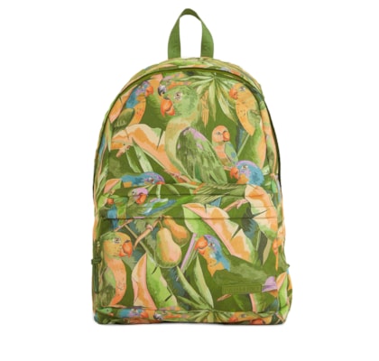 Mochila Feminina Xodó Floresta De Passarinho - Verde