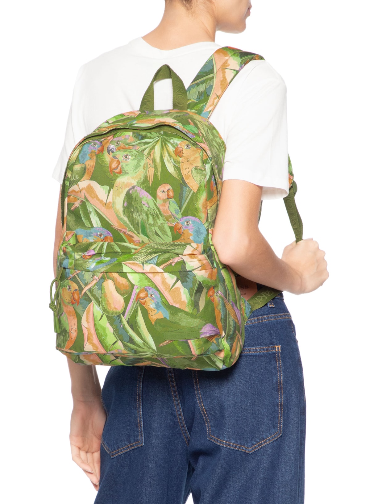 Mochila Feminina Xodó Floresta De Passarinho Verde Farm Etc