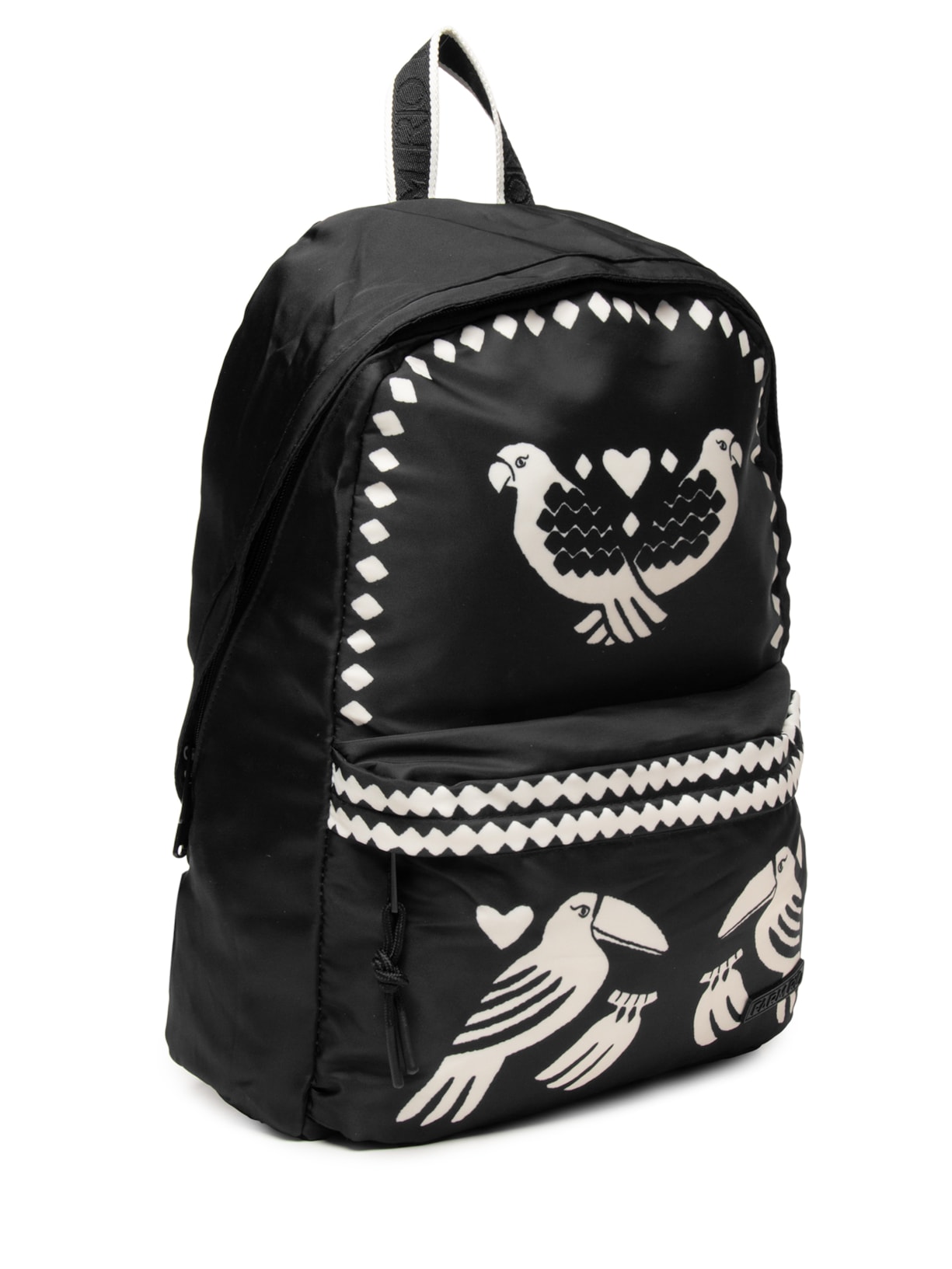 Mochila Feminina Xodó Lenço Dia E Noite Preto Farm Etc