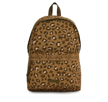 Mochila Feminina  Xodó Onça Bandana Caramelo - Animal Print