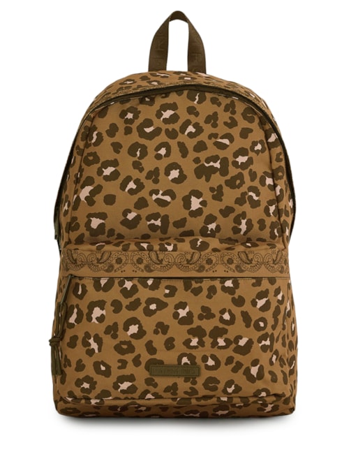 Mochila Feminina Xodó Onça Bandana Caramelo - Animal Print