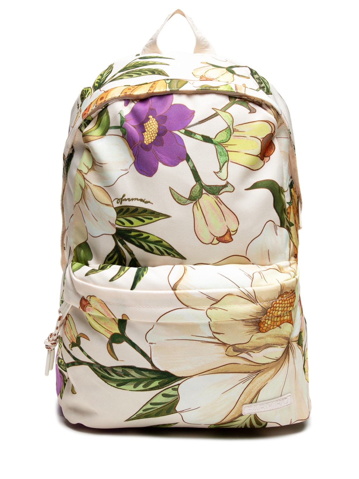 Mochila Feminina Xodó Pássario Em Flor - Branco