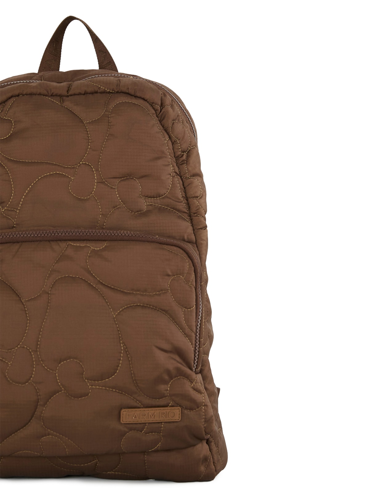 Mochila Feminina Xodo Puffer Marrom Farm Etc