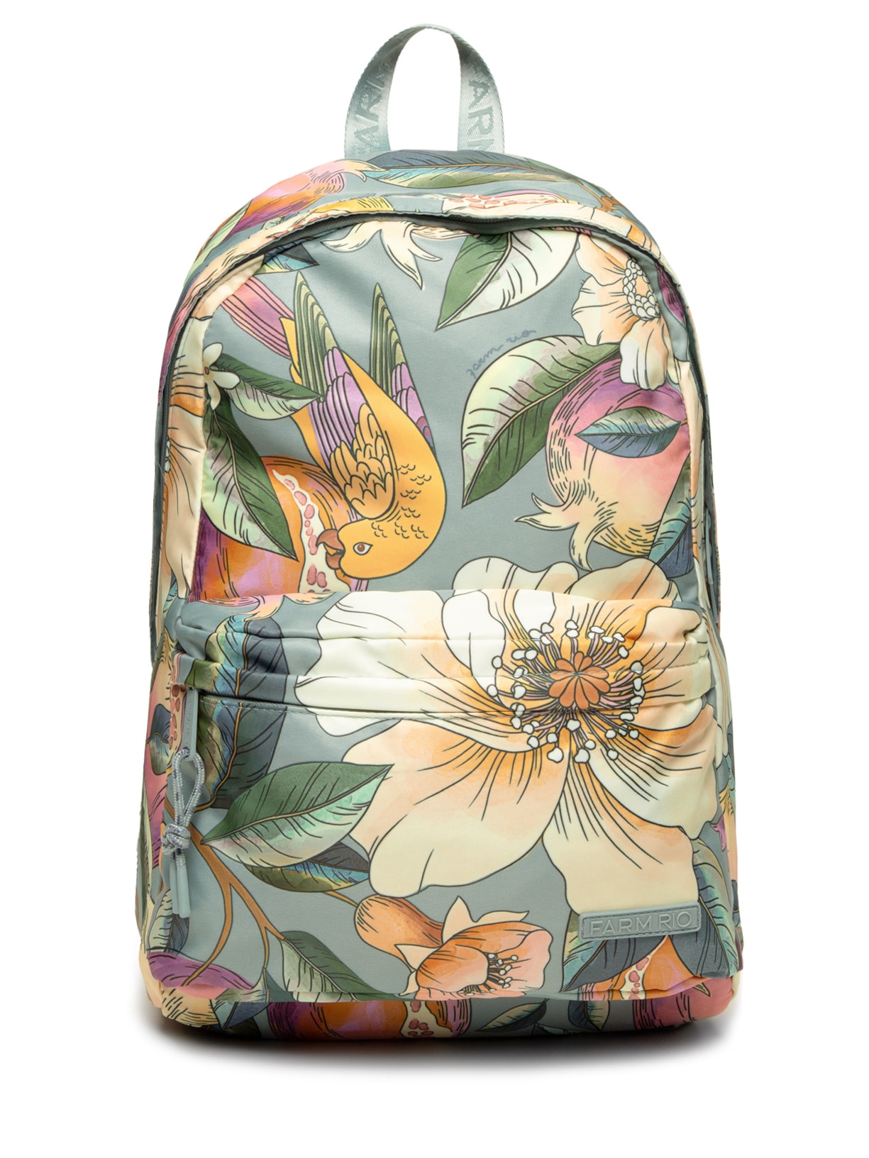 Mochila Feminina Xodó Romance Em Flor - Azul