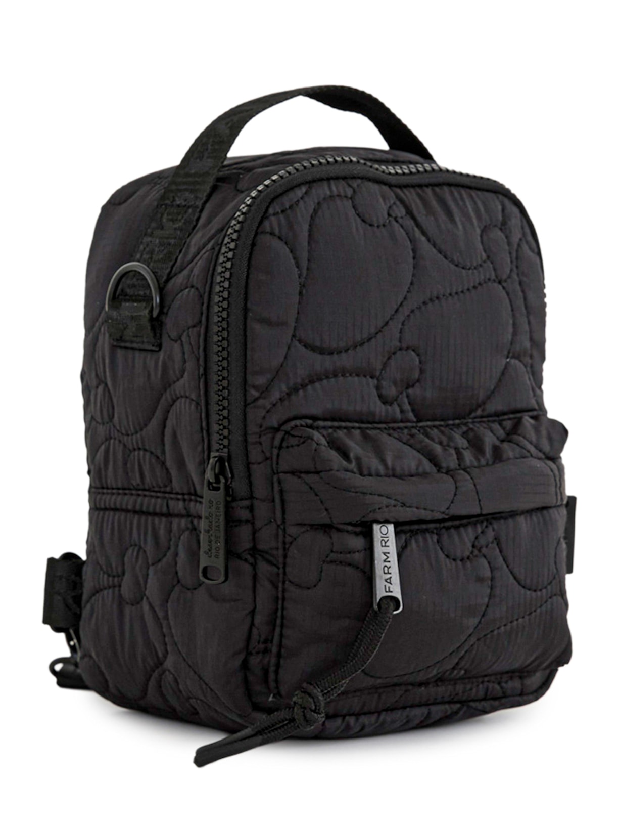 Mochila Feminino Borogodó Puffer Preto Farm Etc