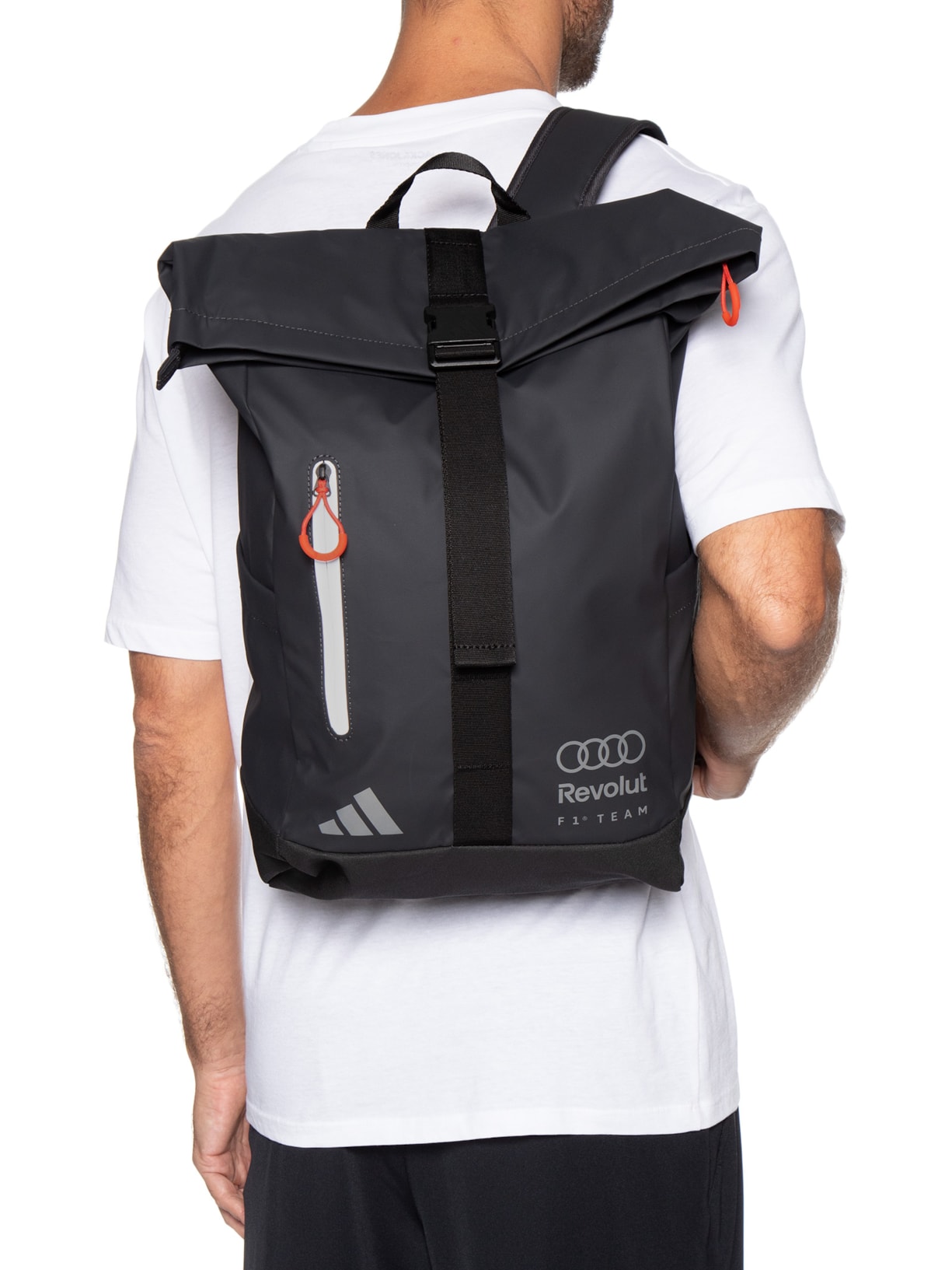 Mochila Masculina Audi Hybrid Preto Adidas + Audi